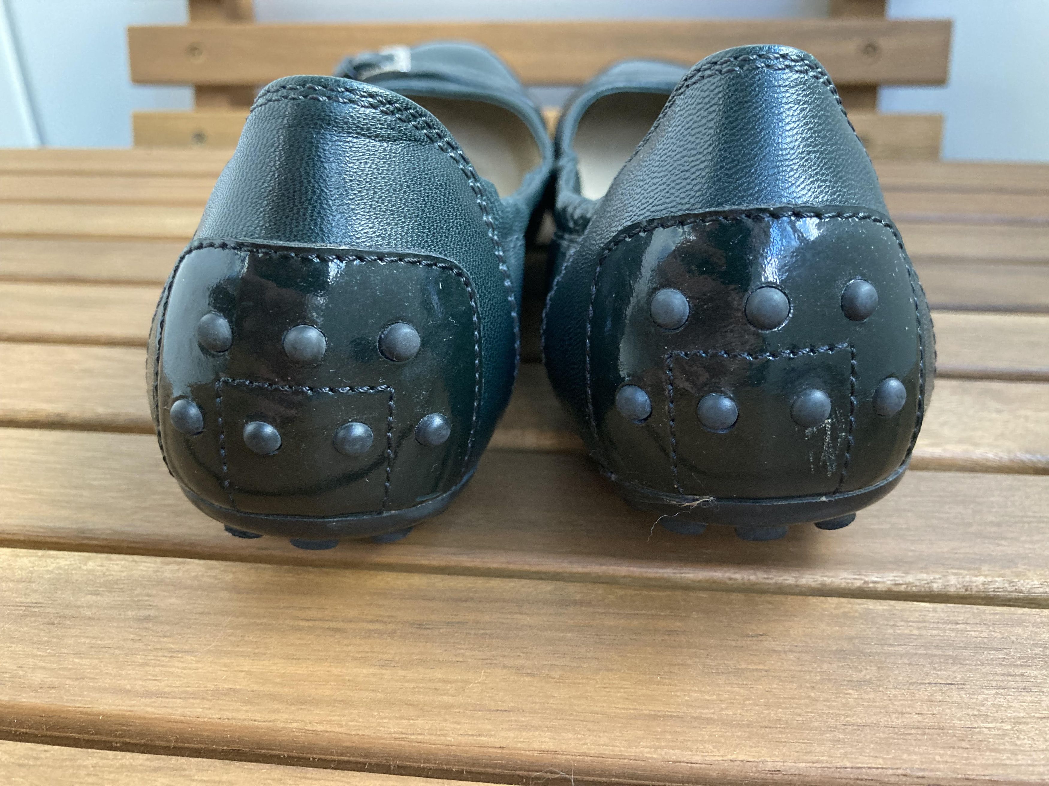 Tod's Tod's Two Tone Leather Buckle Detail Ballet Flats Size US 7.5 / IT 37.5 - 6 Thumbnail