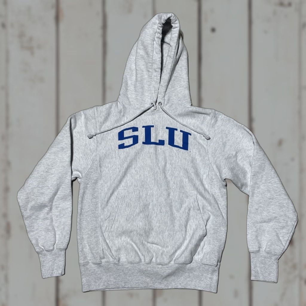Champion VINTAGE Champion Reverse Weave Hoodie SLU Small St Louis University Basketball Crew Neck Men's 90s Retro College Gray Size US S / EU 44-46 / 1 - 1 Thumbnail