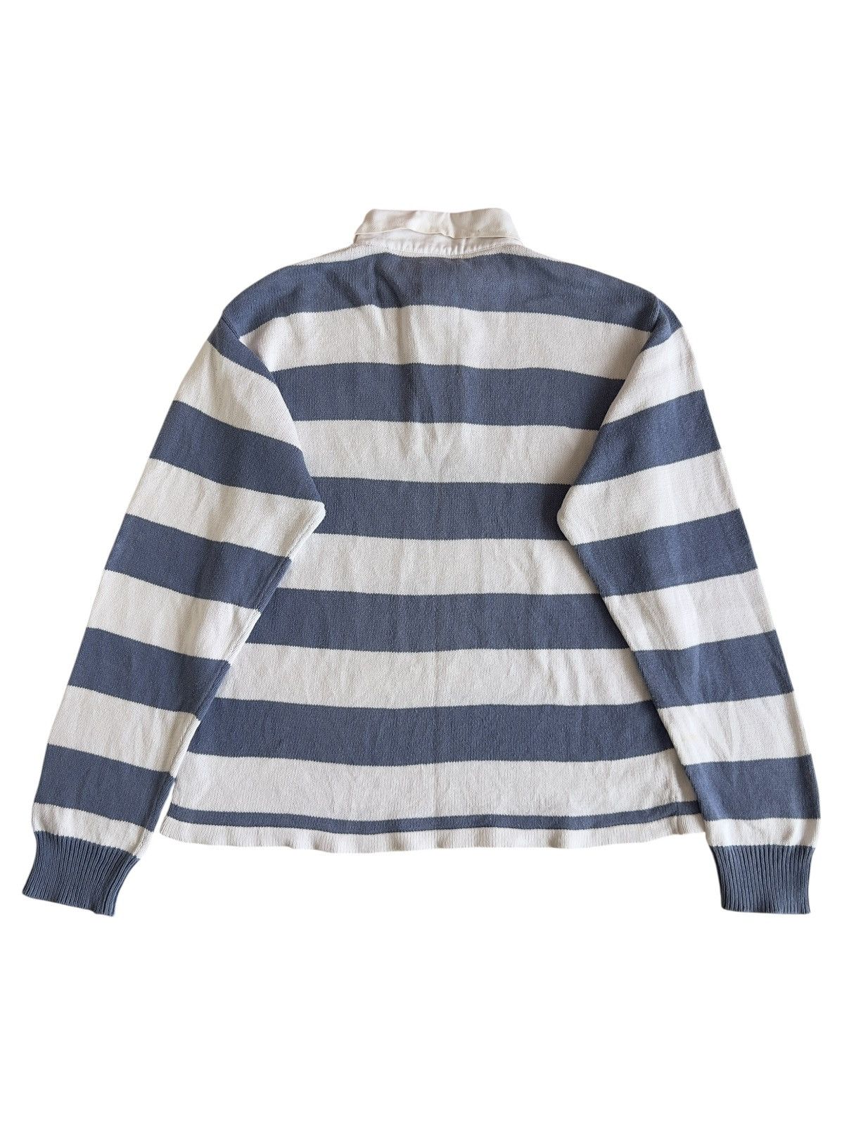 Canterbury of New Zealand Vintage 90s Centerburry Polo Rugby Knitwear Blue White Size US L / EU 52-54 / 3 - 2 Thumbnail