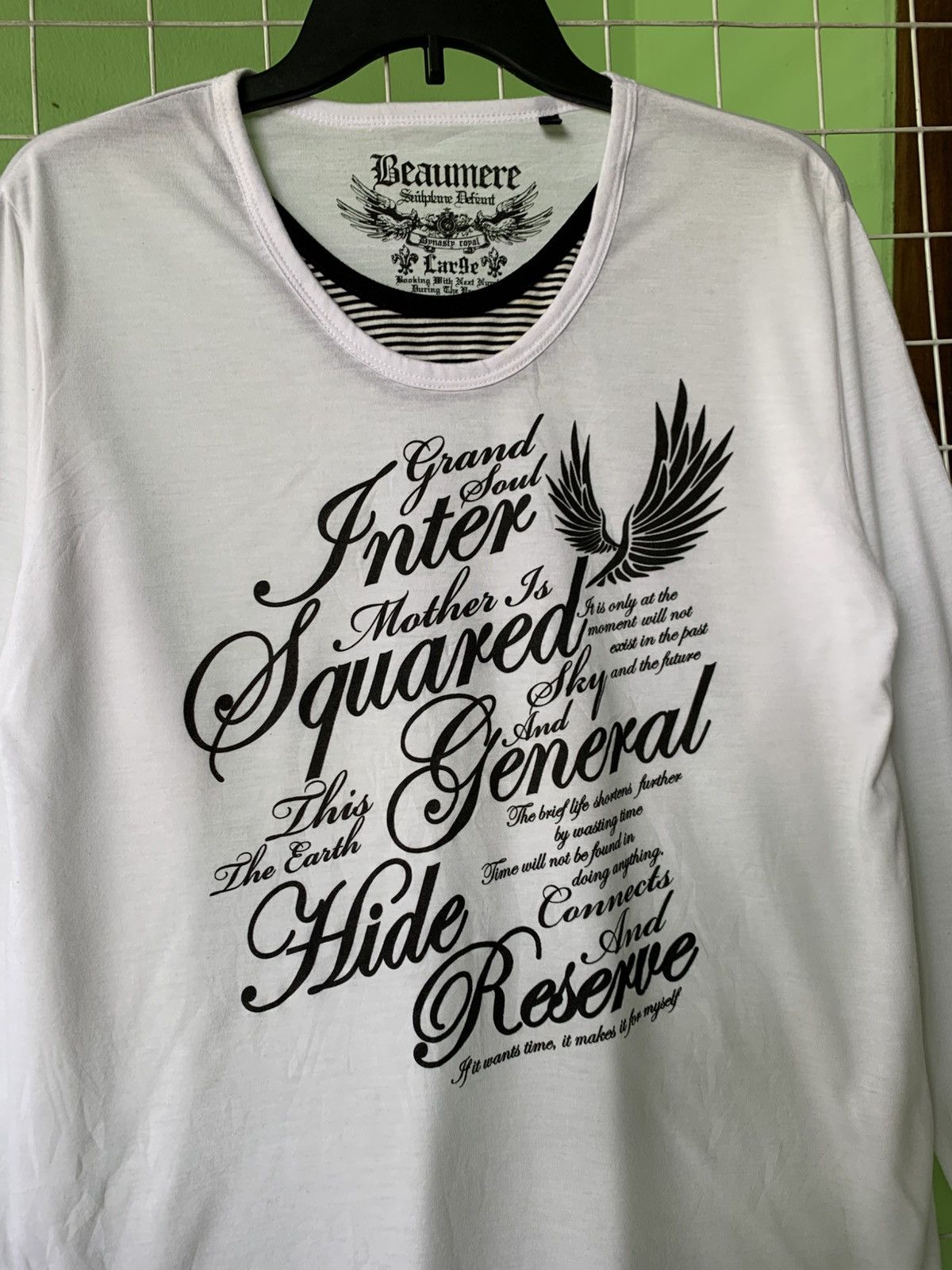 If Six Was Nine × Japanese Brand × Le Grande Bleu (L.G.B.) 2000s Beaumere Longsleeve Size US L / EU 52-54 / 3 - 2 Thumbnail