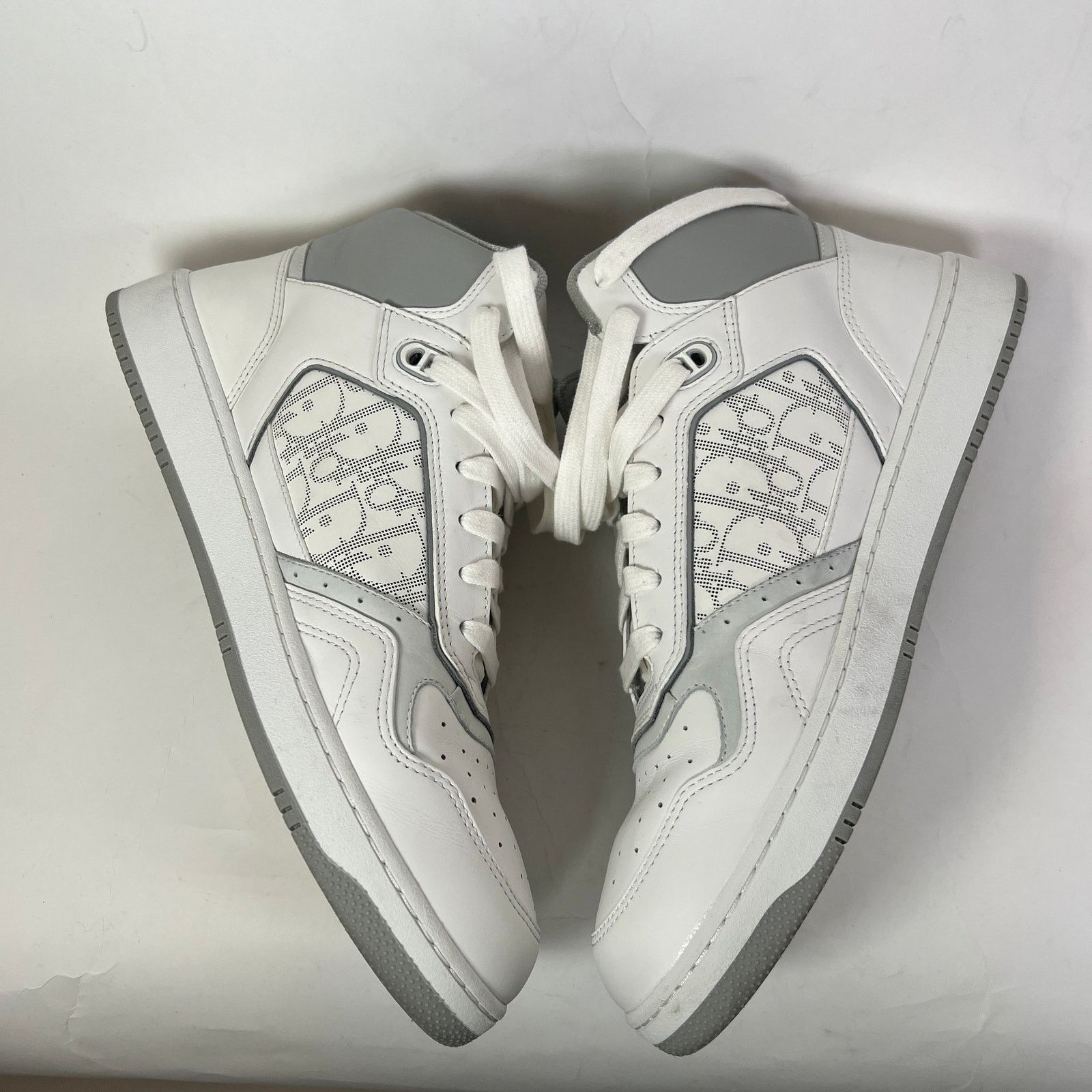 Dior Dior B27 White/Grey Oblique Uptown Mid-Top Sneaker Size 45 Size US 12 / EU 45 - 5 Thumbnail