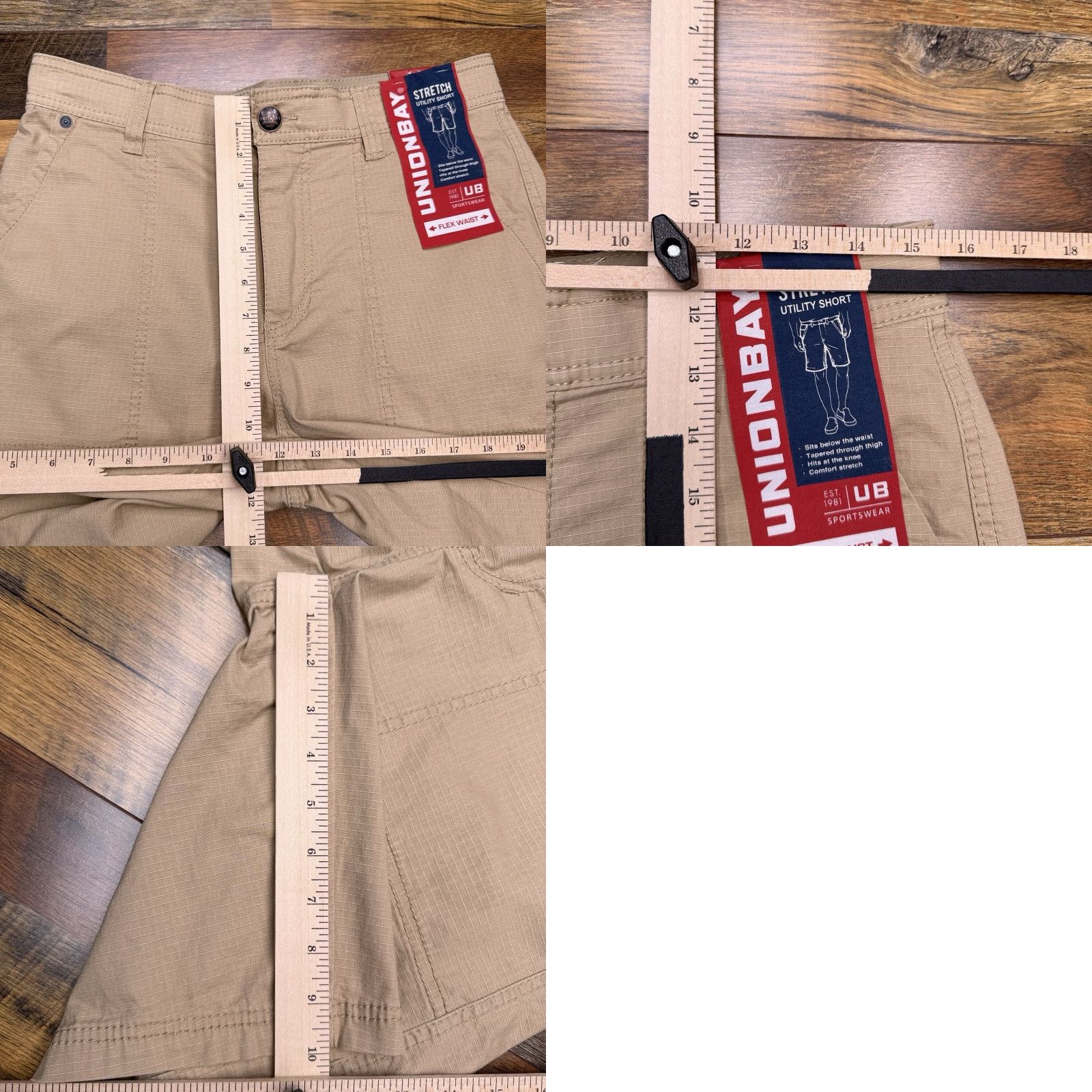 Vintage **Union Bay Stretch Mid Rise Cargo Shorts Mens Tan 30 Inseam** User: **Union Bay Stretch Mid Rise Cargo Shorts Mens Tan 30 Inseam** Size US 30 / EU 46 - 8 Thumbnail