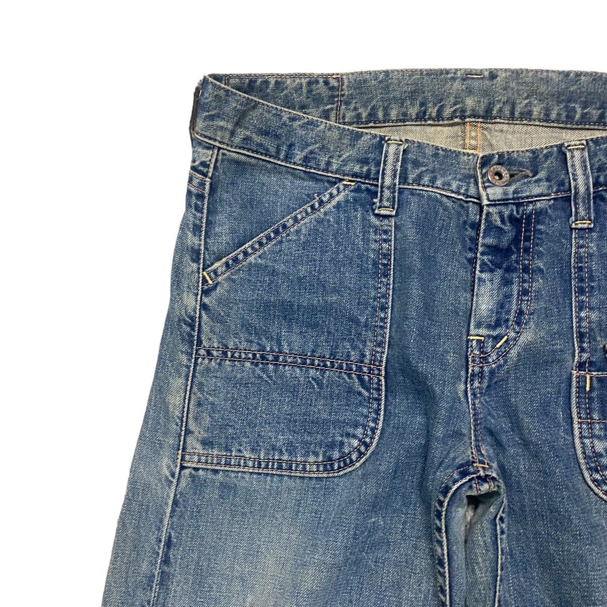 Johnbull Vintage JOHN BULL Denim Selvedge Fatigue Pants Size US 31 - 4 Thumbnail