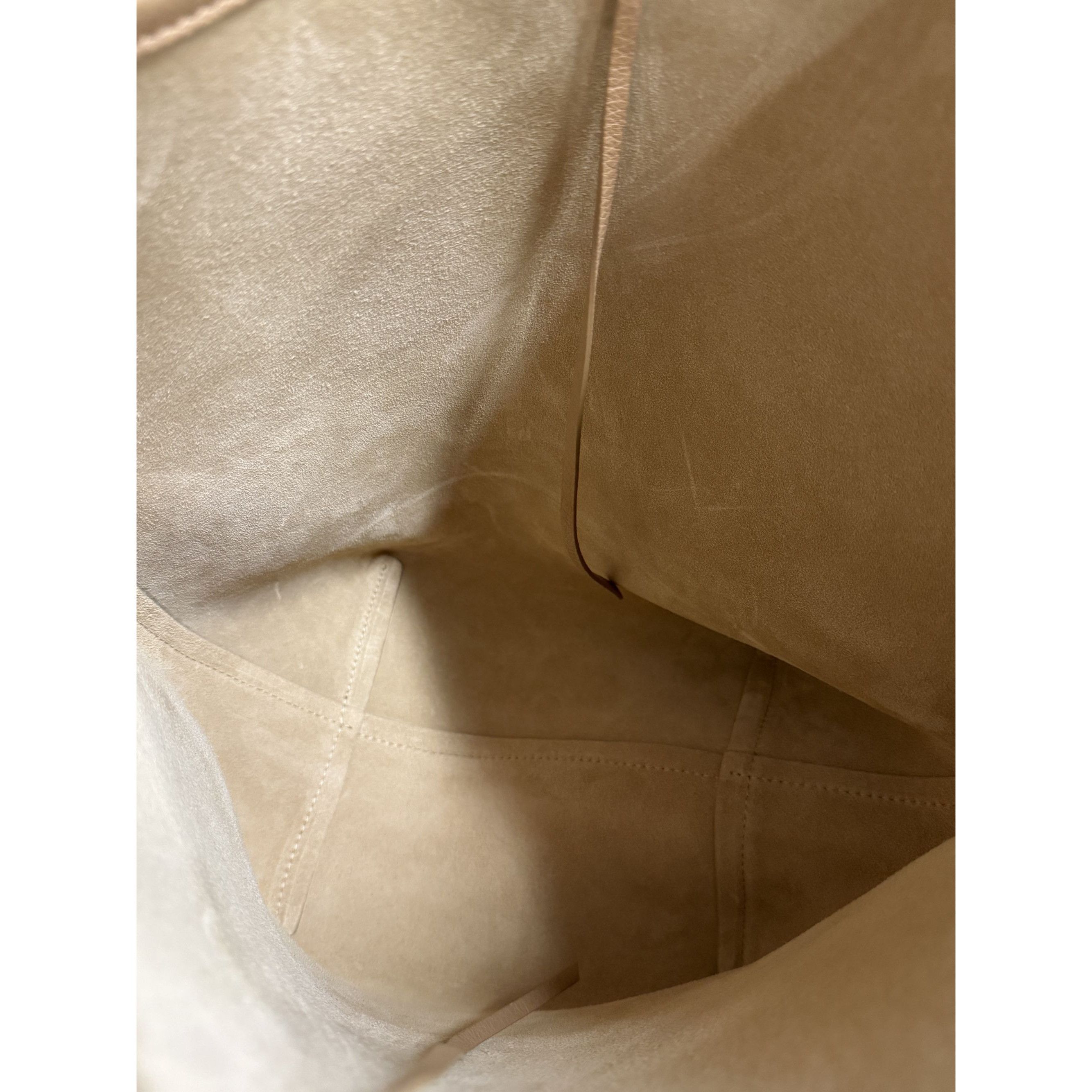 The Row The Row Beige Leather Bucket Bag Made In Italy With Suede In Size ONE SIZE - 3 Thumbnail