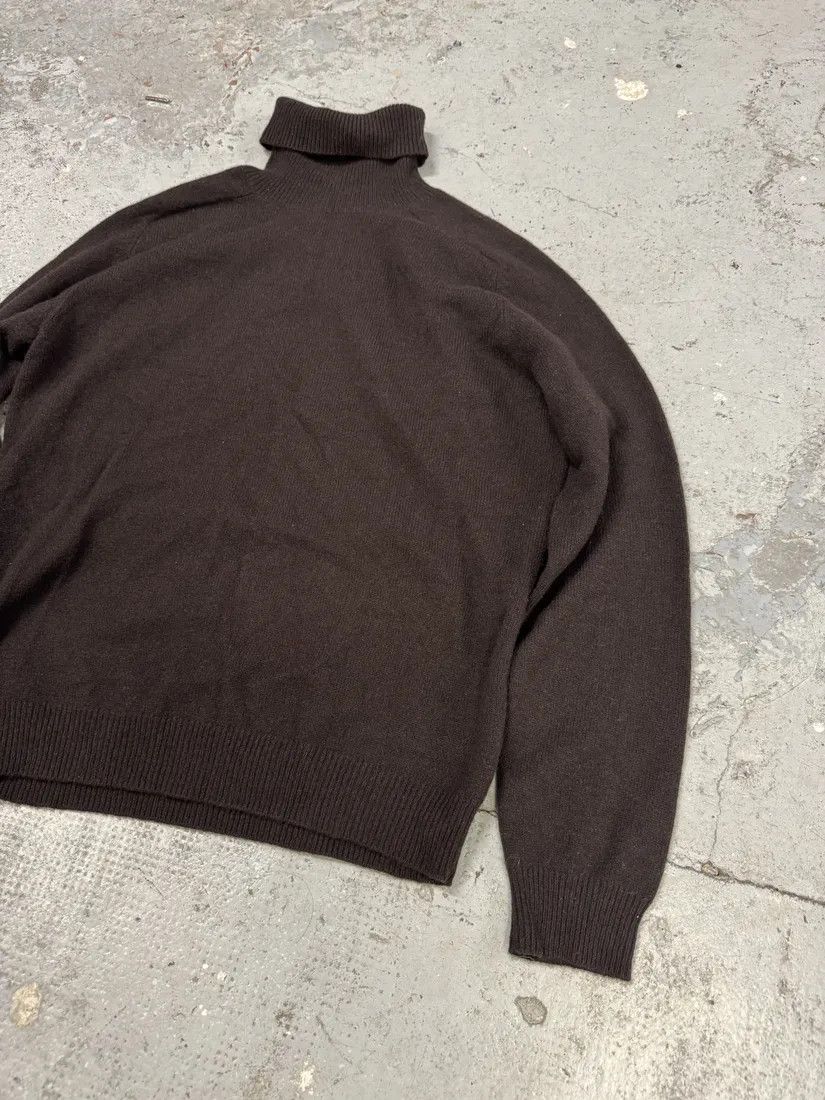 Designer × Vintage 2000s Dries Van Noten Brown Wool Turtleneck Size US M / EU 48-50 / 2 - 5 Thumbnail