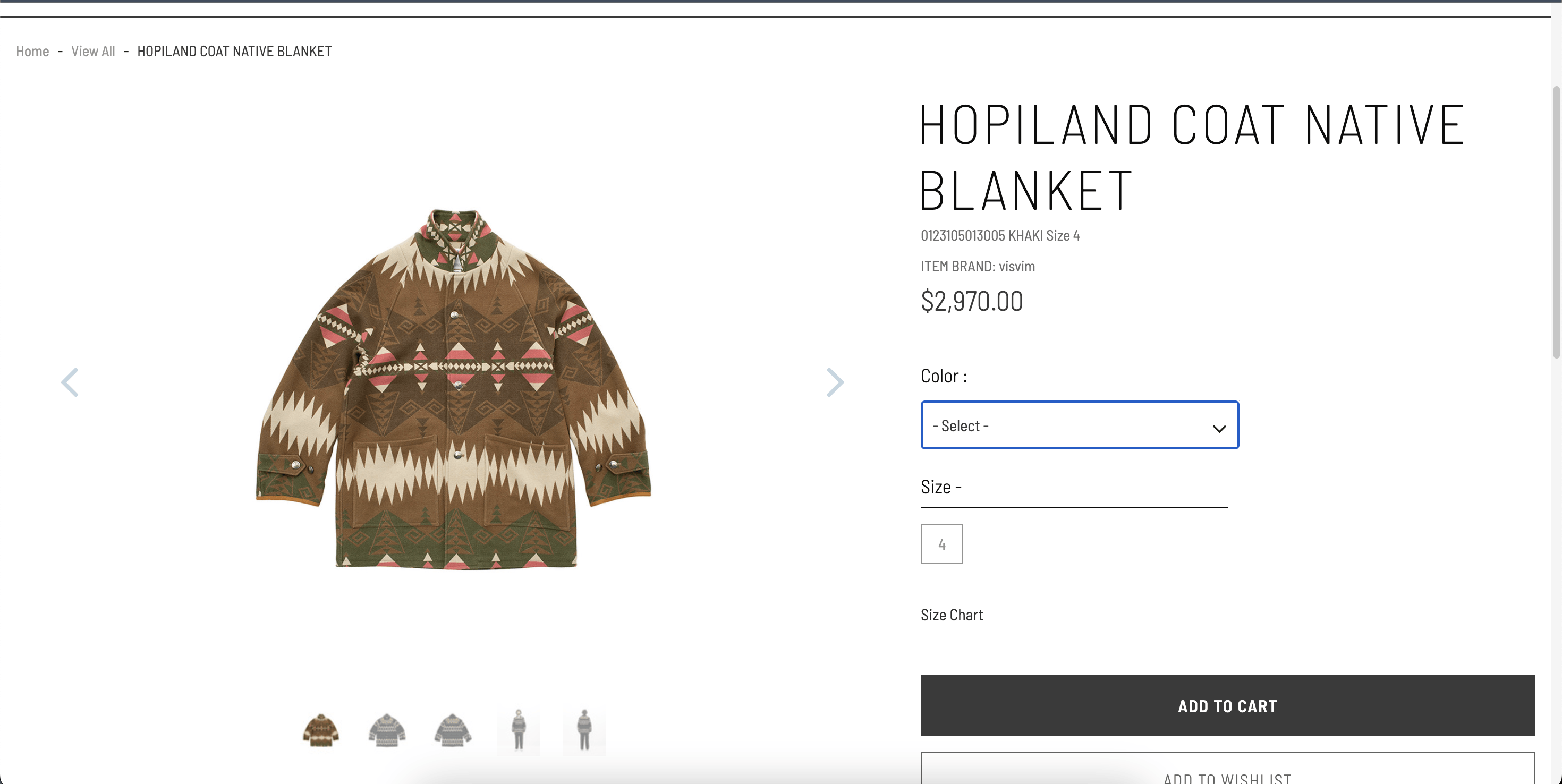 Visvim VISVIM HOPILAND COAT NATIVE BLANKET Size US XL / EU 56 / 4 - 17 Thumbnail
