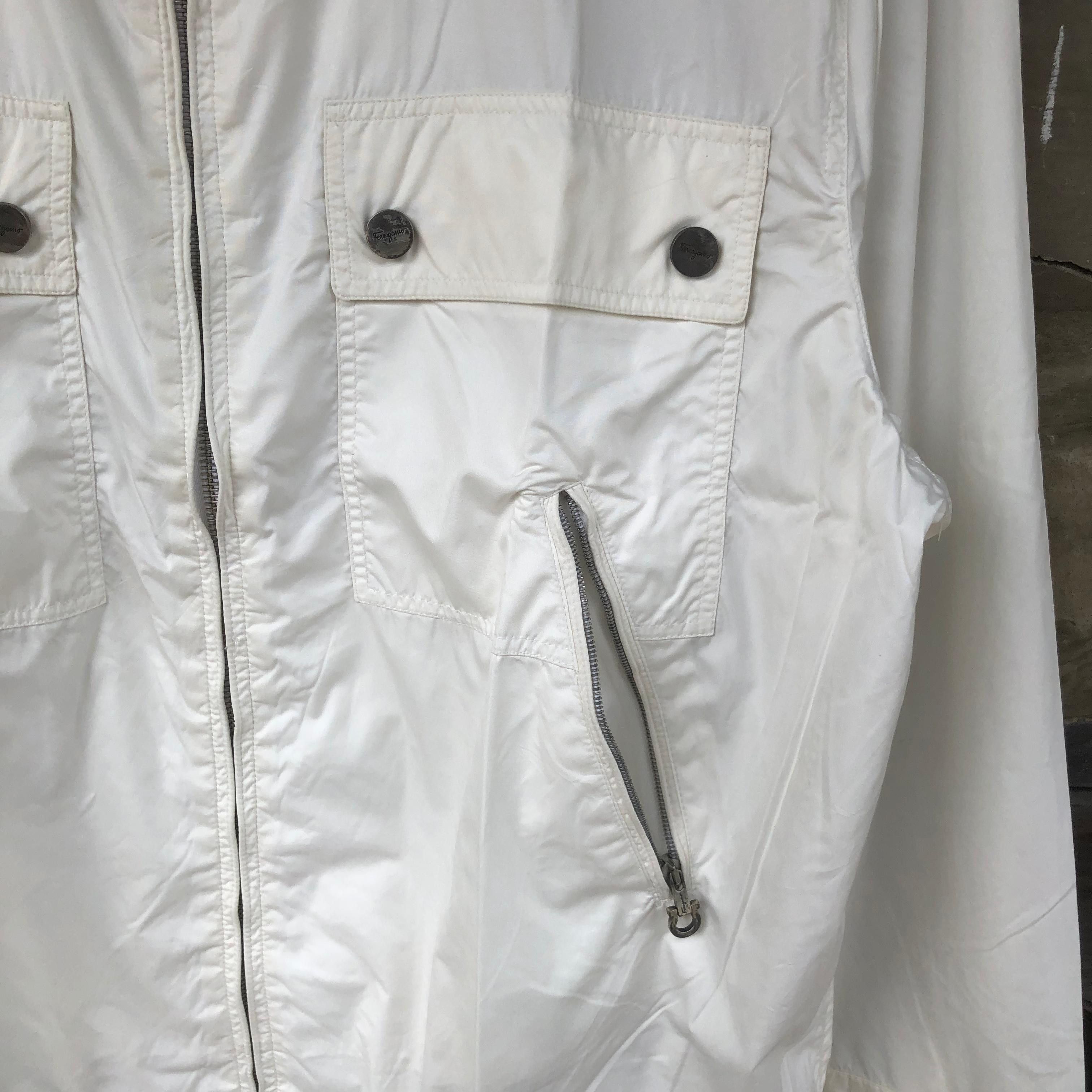 Salvatore Ferragamo Salvatore Ferragamo Multipocket White Jacket Size US L / EU 52-54 / 3 - 6 Thumbnail