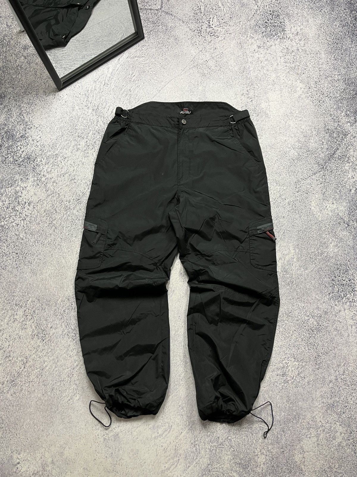 Fubu × Vintage Vintage Fubu Baggy Nylon Track Pants Y2K Joggers Rare Japan Size US 41 - 1 Thumbnail