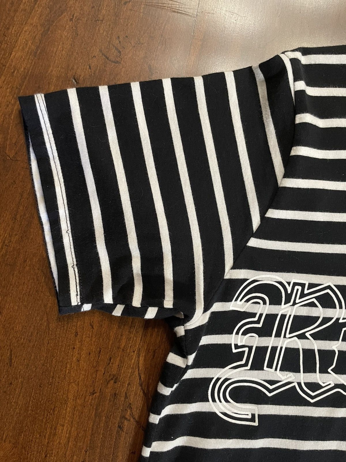 Revenge Revenge Striped Outline Logo Tee Size US M / EU 48-50 / 2 - 4 Thumbnail