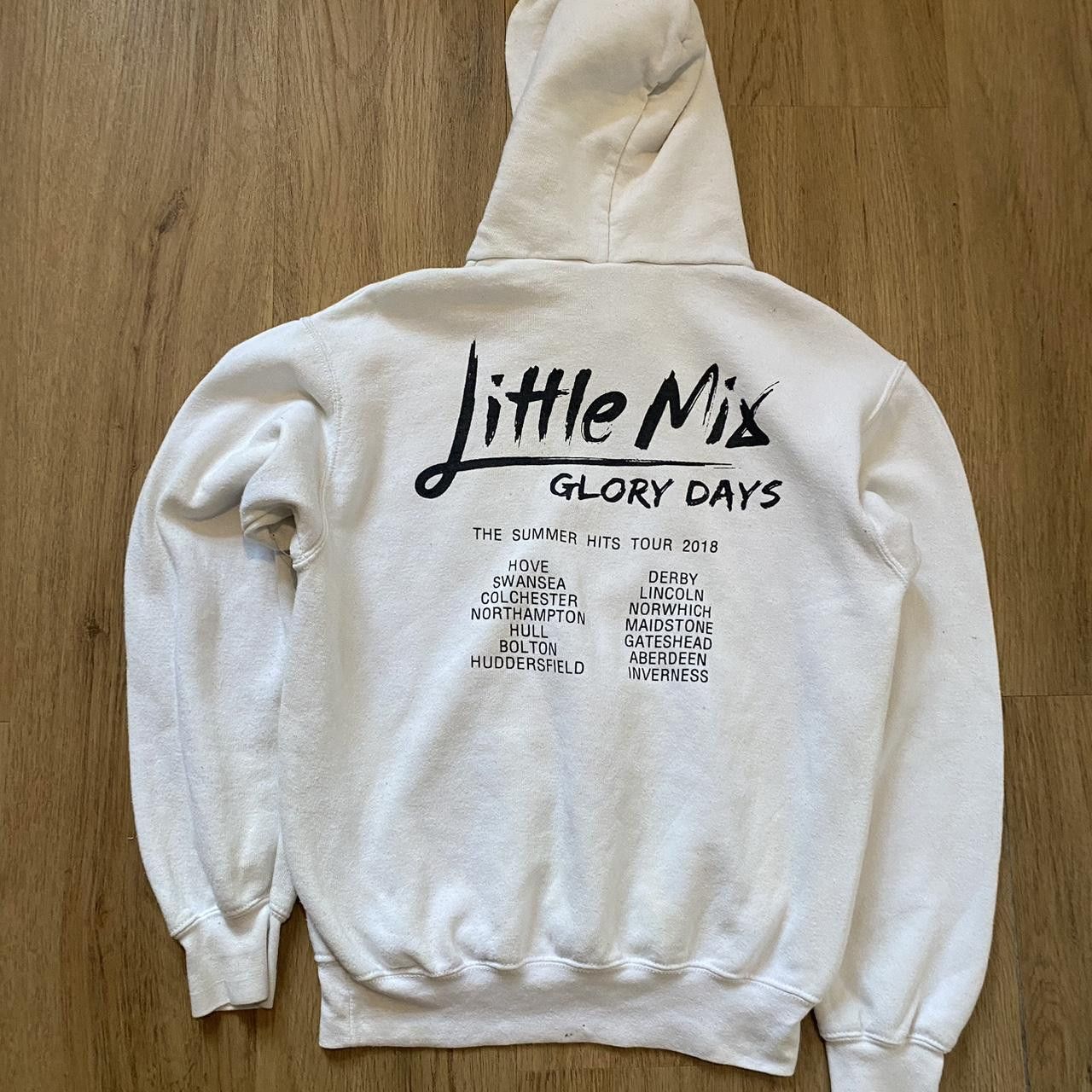 Fruit Of The Loom White and black Glory Days Boxy Little Mix hoodie Size US S / EU 44-46 / 1 - 2 Thumbnail