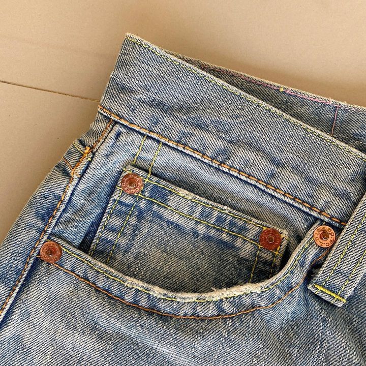 If Six Was Nine × Japanese Brand Y2K Cocolulu Back Print Jean🇯🇵 Size US 31 - 6 Thumbnail