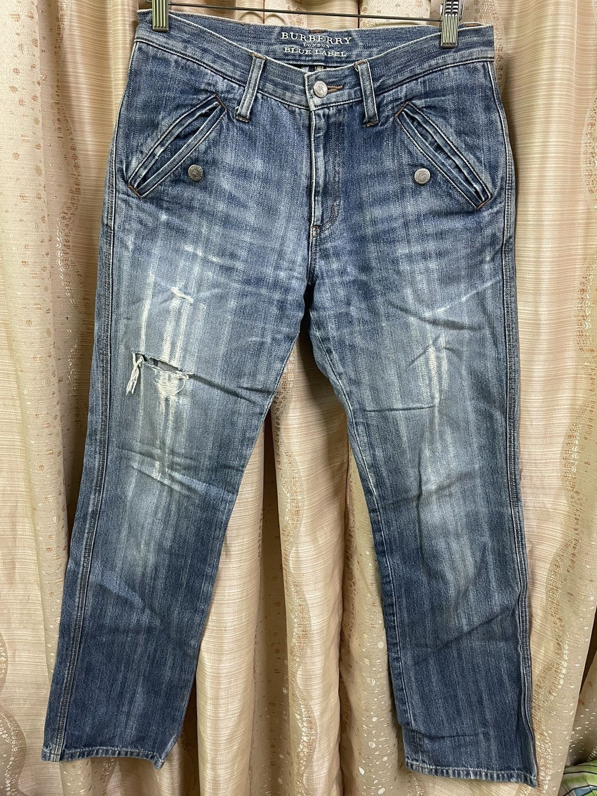 Burberry Burberry Distressed Jeans Size US 31 - 3 Thumbnail