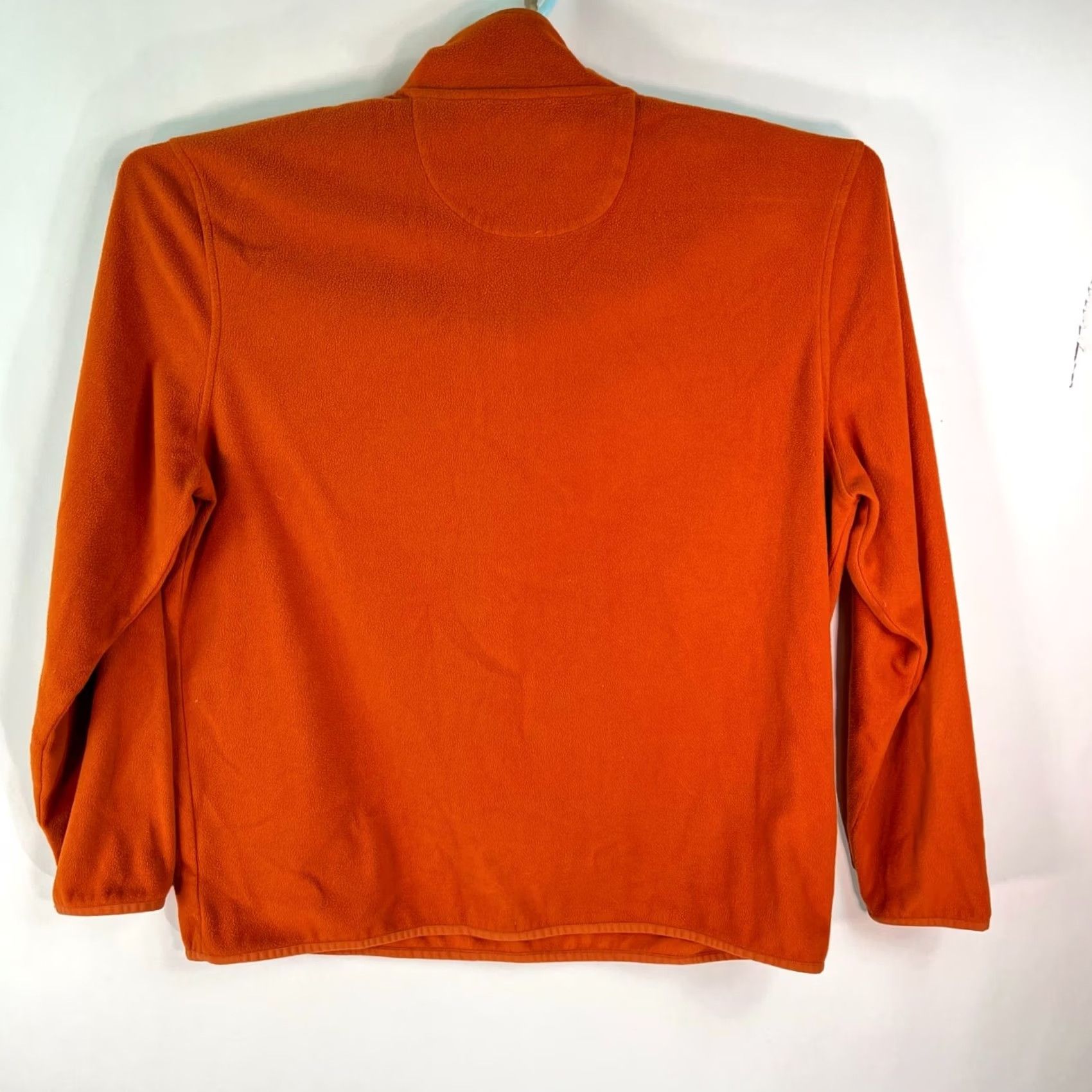 Vintage VINTAGE G.H. Bass & Co. Jacket Mens XL Orange 1/4 Zip Fleece Long Sleeve Solid Log Size US XL / EU 56 / 4 - 3 Thumbnail
