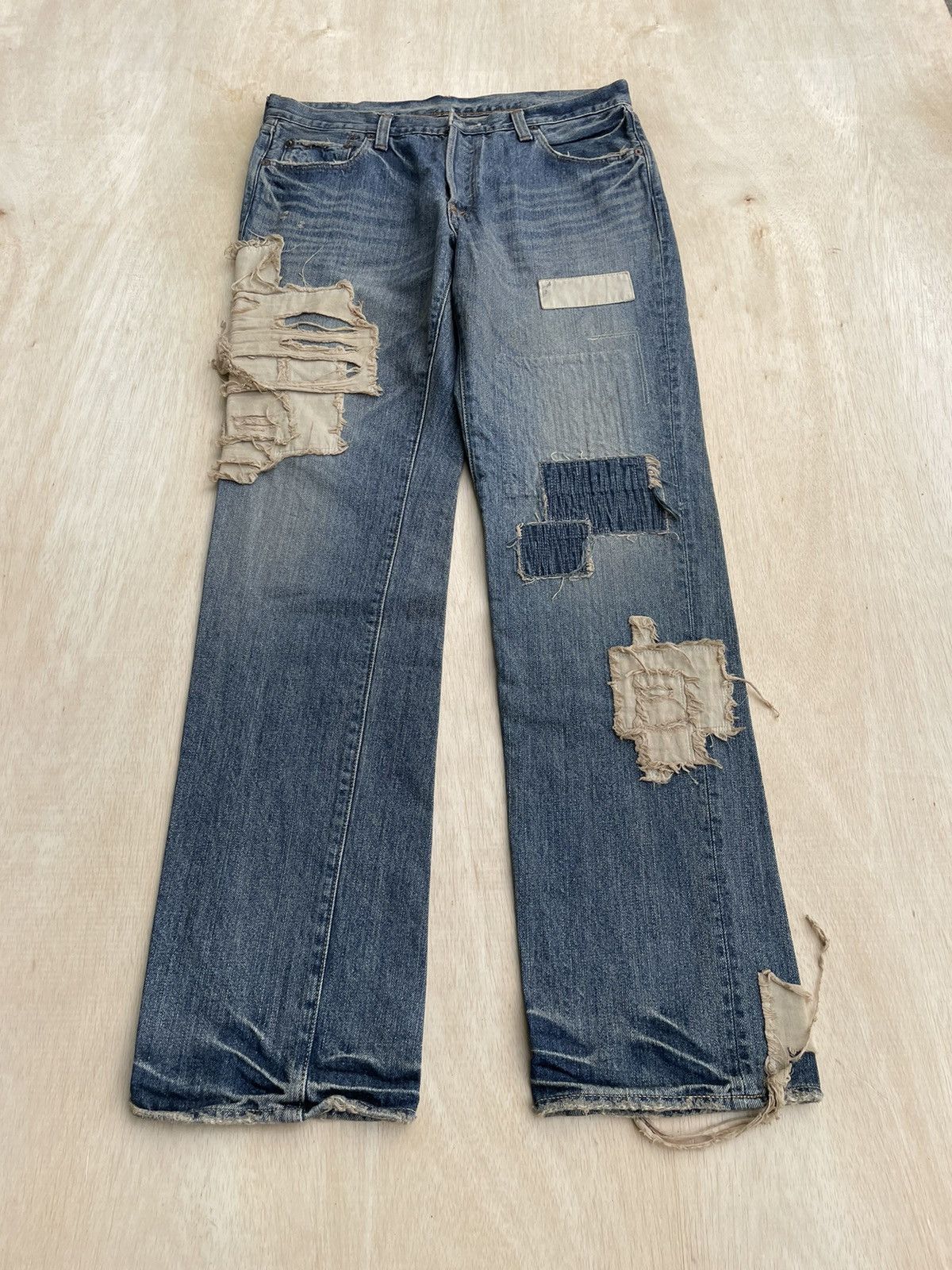 Beauty Beast × Japanese Brand × Vintage Vintage John bull Distressed Denim Jeans Size US 34 / EU 50 - 1 Thumbnail