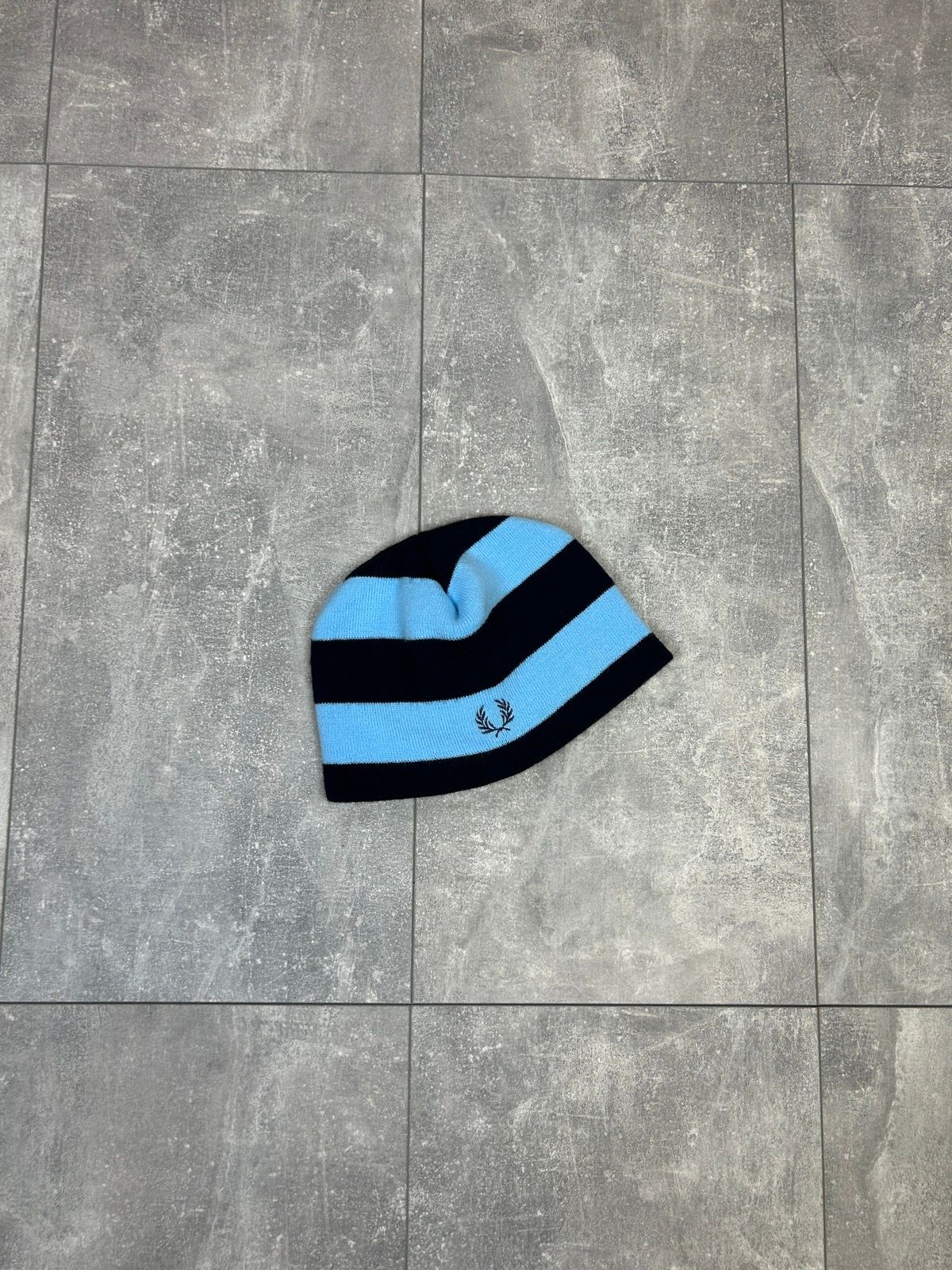 Pre-owned Fred Perry X Vintage Mens Vintage Fred Perry Hats Striped Y2k Streetwear In Blue