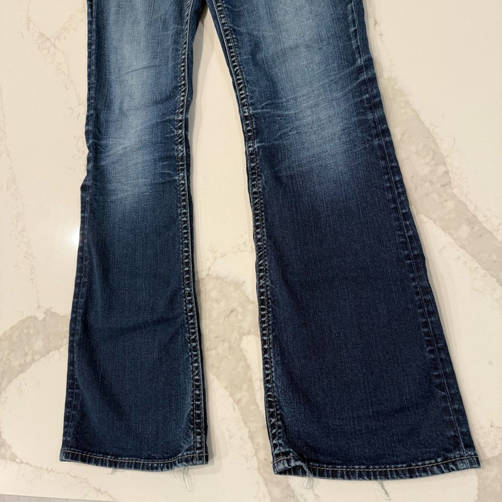 Silver Jeans Co. Silver Suki Mid Boot Denim Jeans Women’s W26xL31 Dark Blue Size 26" / US 2 / IT 38 - 2 Thumbnail