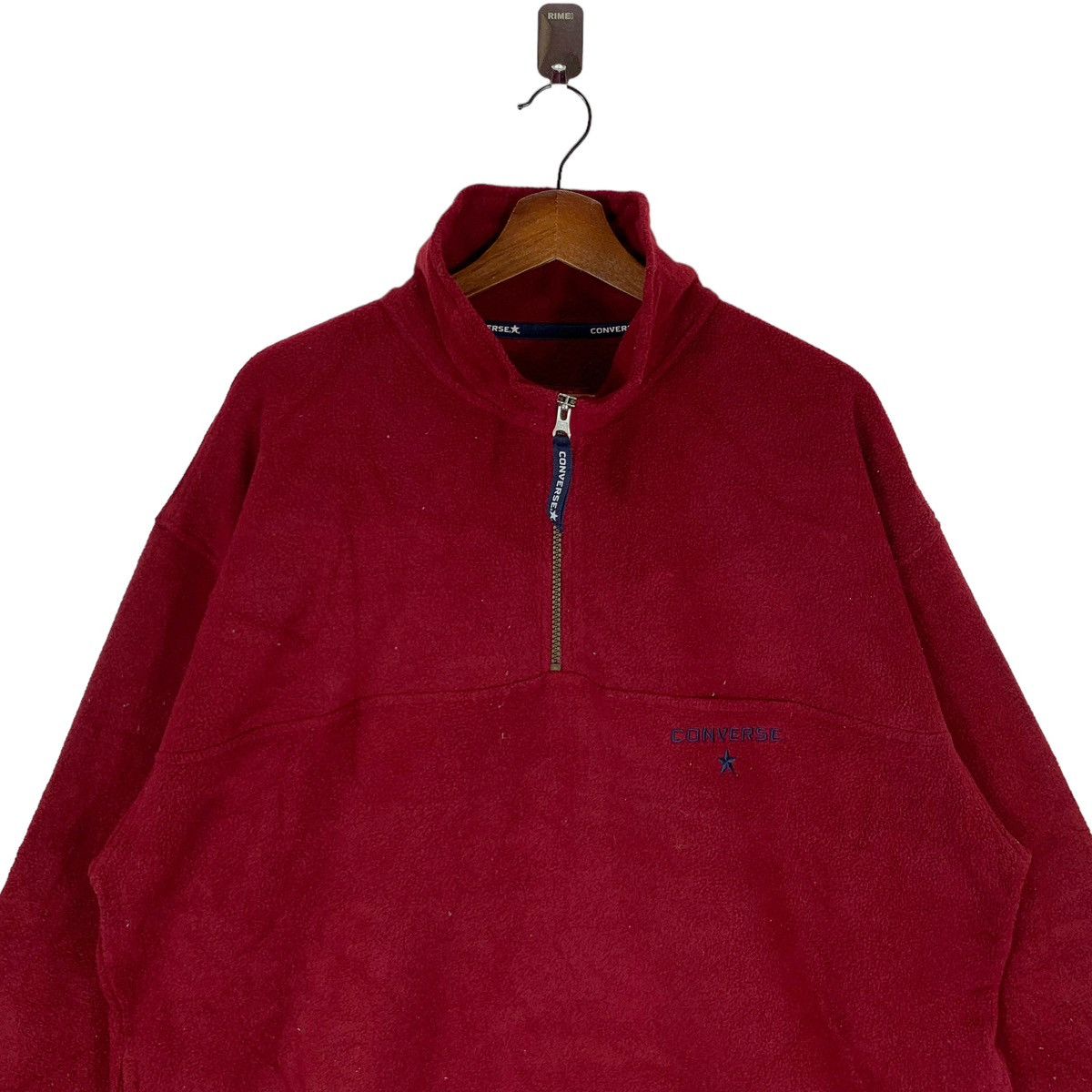 Converse × Vintage VINTAGE CONVERSE FLEECE HALF ZIP SWEATER Size US L / EU 52-54 / 3 - 2 Thumbnail