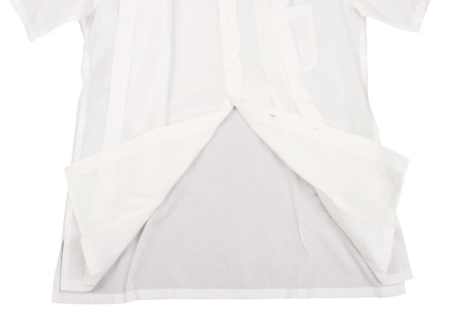 Yohji Yamamoto Yohji Yamamoto Cotton Double Design Short-Sleeve Shirt Size US M / EU 48-50 / 2 - 11 Thumbnail