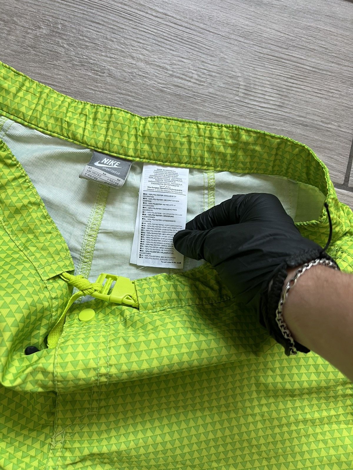 Nike Vintage Y2K Nike Swoosh Nylon Shorts ✅ Size US 32 / EU 48 - 7 Thumbnail