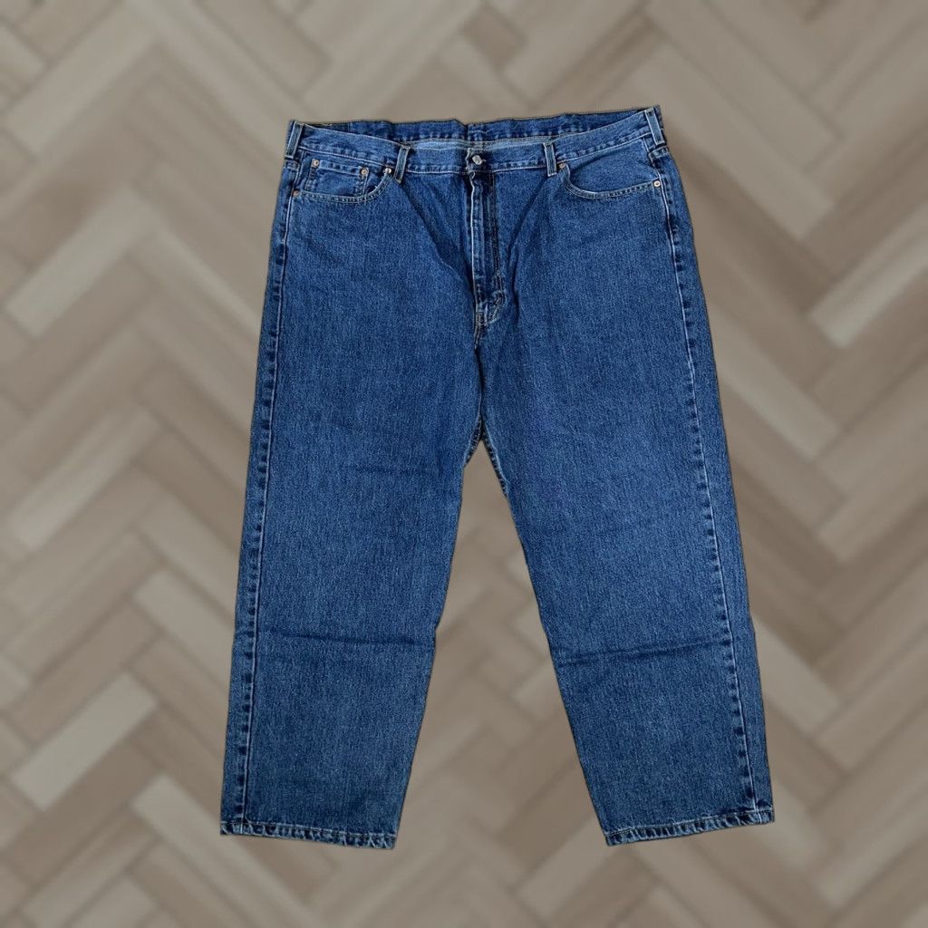 Levi's VINTAGE Levi's 550 Jeans Mens Regular 48x29 Blue Denim 5-Pocket Zipper Button Belt Loops Inseam 29 Regular Fit Mens Size US 32 / EU 48 - 1 Thumbnail