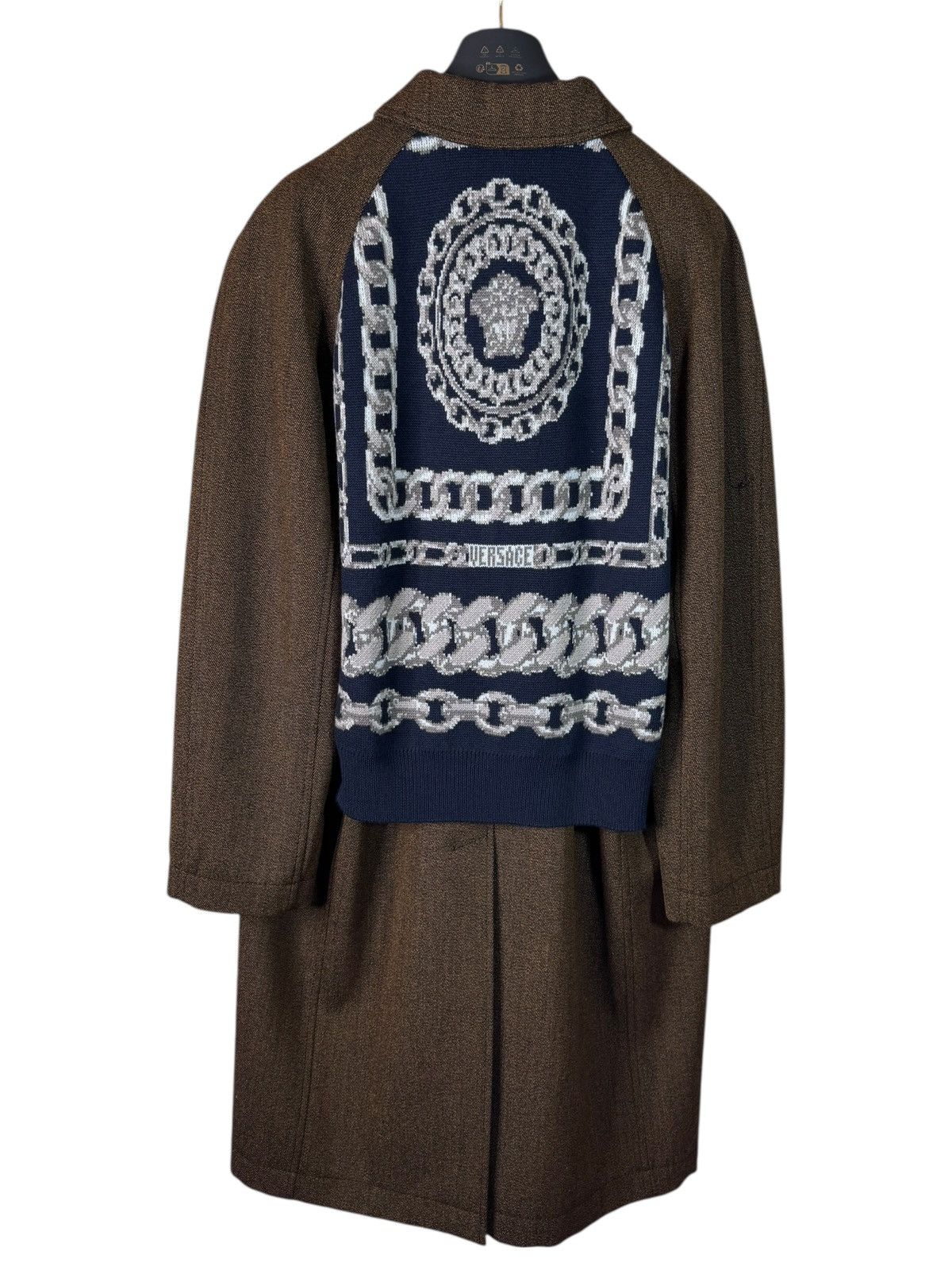 Versace Versace Men’s Brown Coat with Medusa Details Size 48 IT Size US M / EU 48-50 / 2 - 1 Thumbnail