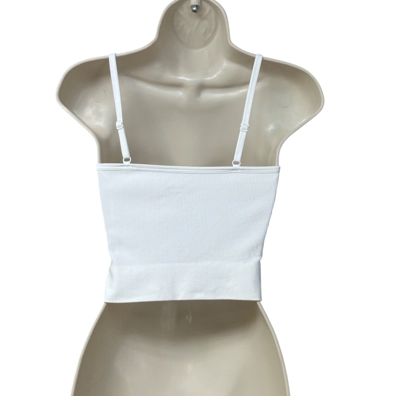 Other Manifest Offline Ribbed Cropped Tank Top With Adjustable Str Size M / US 6-8 / IT 42-44 - 2 Thumbnail