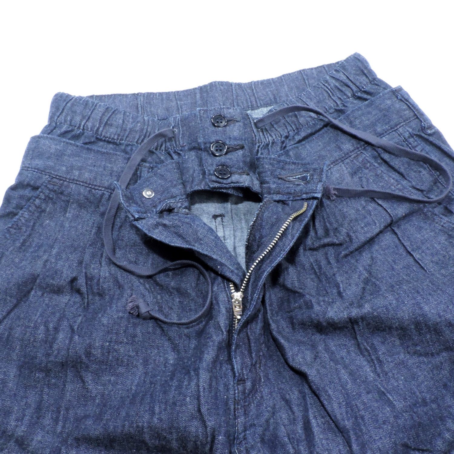 CABANE de ZUCCa ISSEY MIYAKE CABANE DE ZUCCA INDIGO DENIM PANTS Size US 30 / EU 46 - 7 Thumbnail