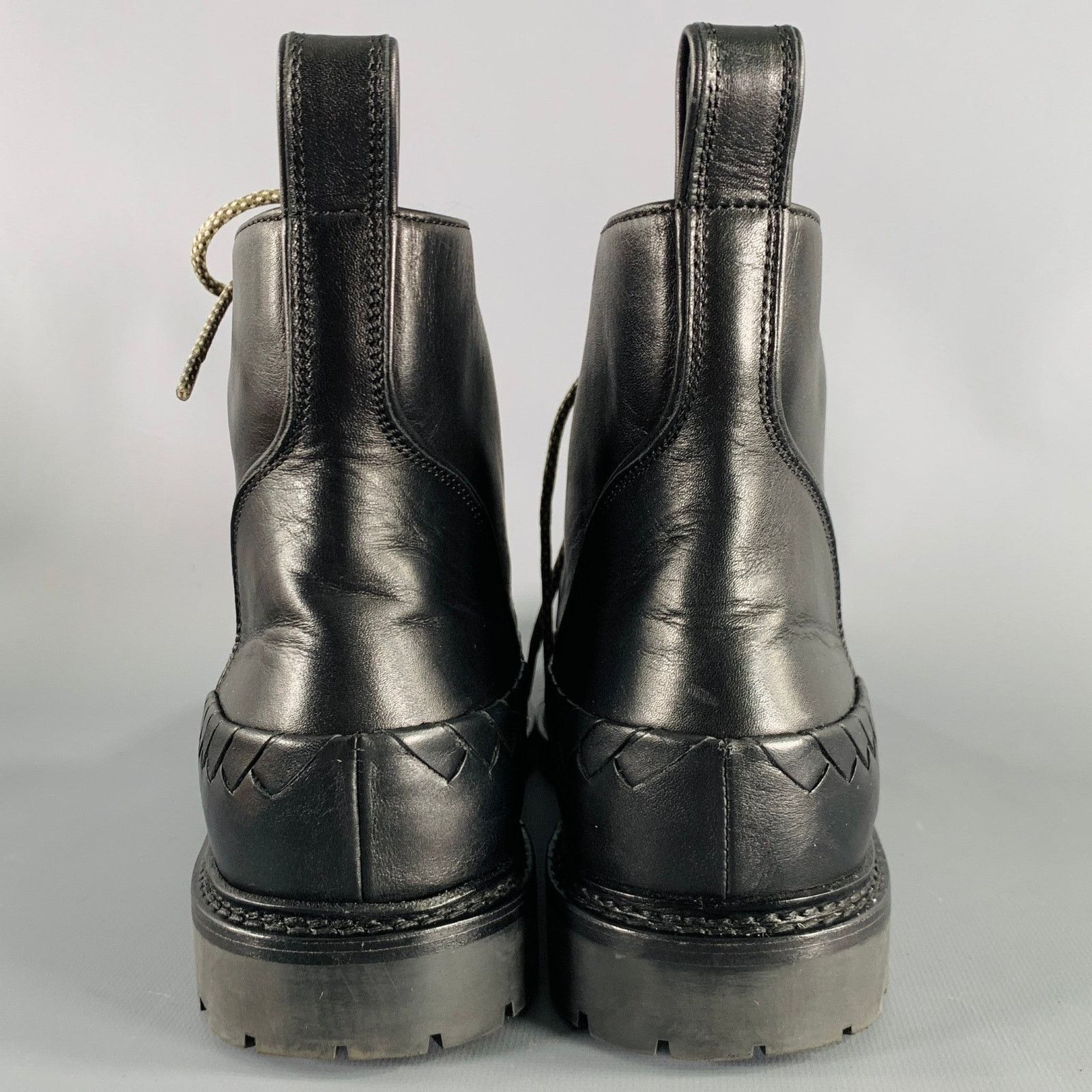 Bottega Veneta BOTTEGA VENETA Size 8.5 Black Leather Lace-Up Boots Size US 8.5 / EU 41-42 - 3 Thumbnail