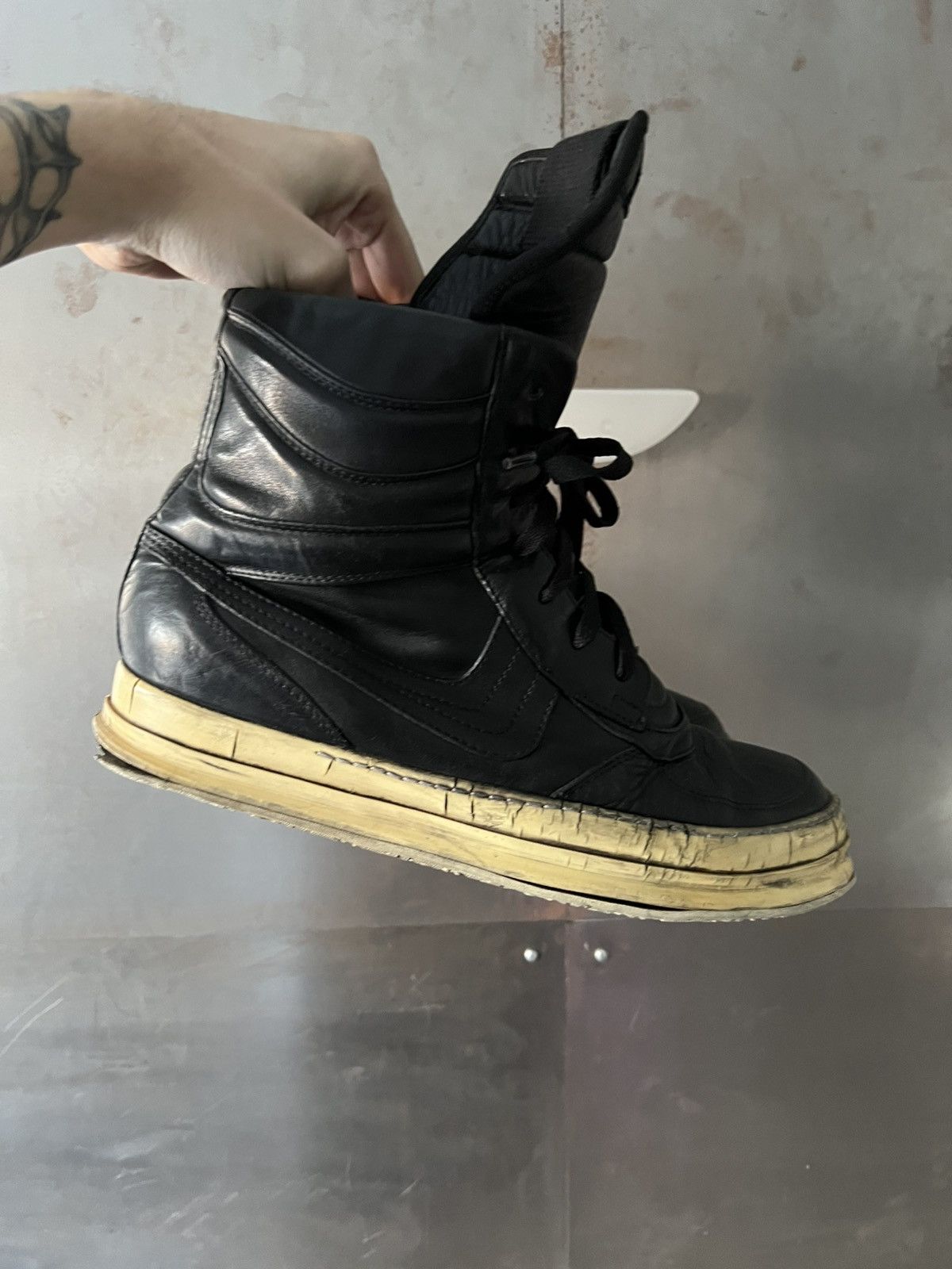 Rick Owens Rick Owens Black Leather Dunks EU45 Size US 12 / EU 45 - 2 Thumbnail