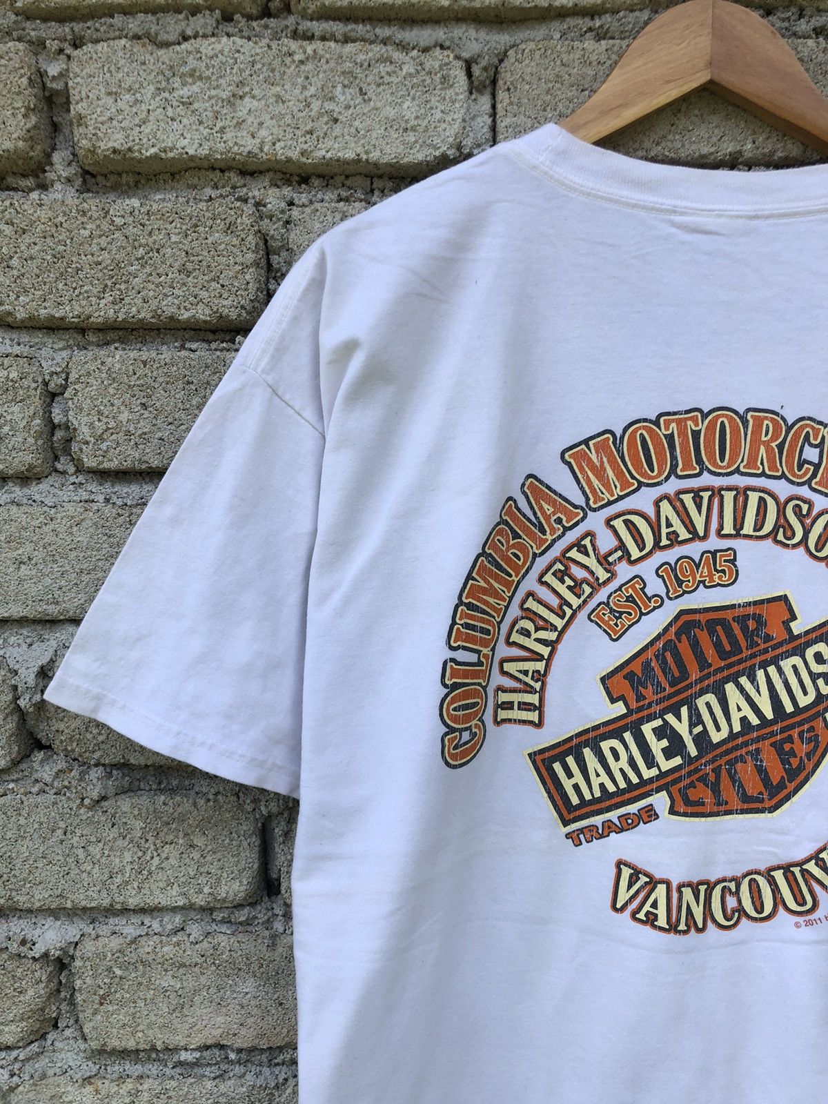Harley Davidson Vintage Y2K Columbia Motorcycle Harley Davidson lTee Size US XL / EU 56 / 4 - 14 Thumbnail