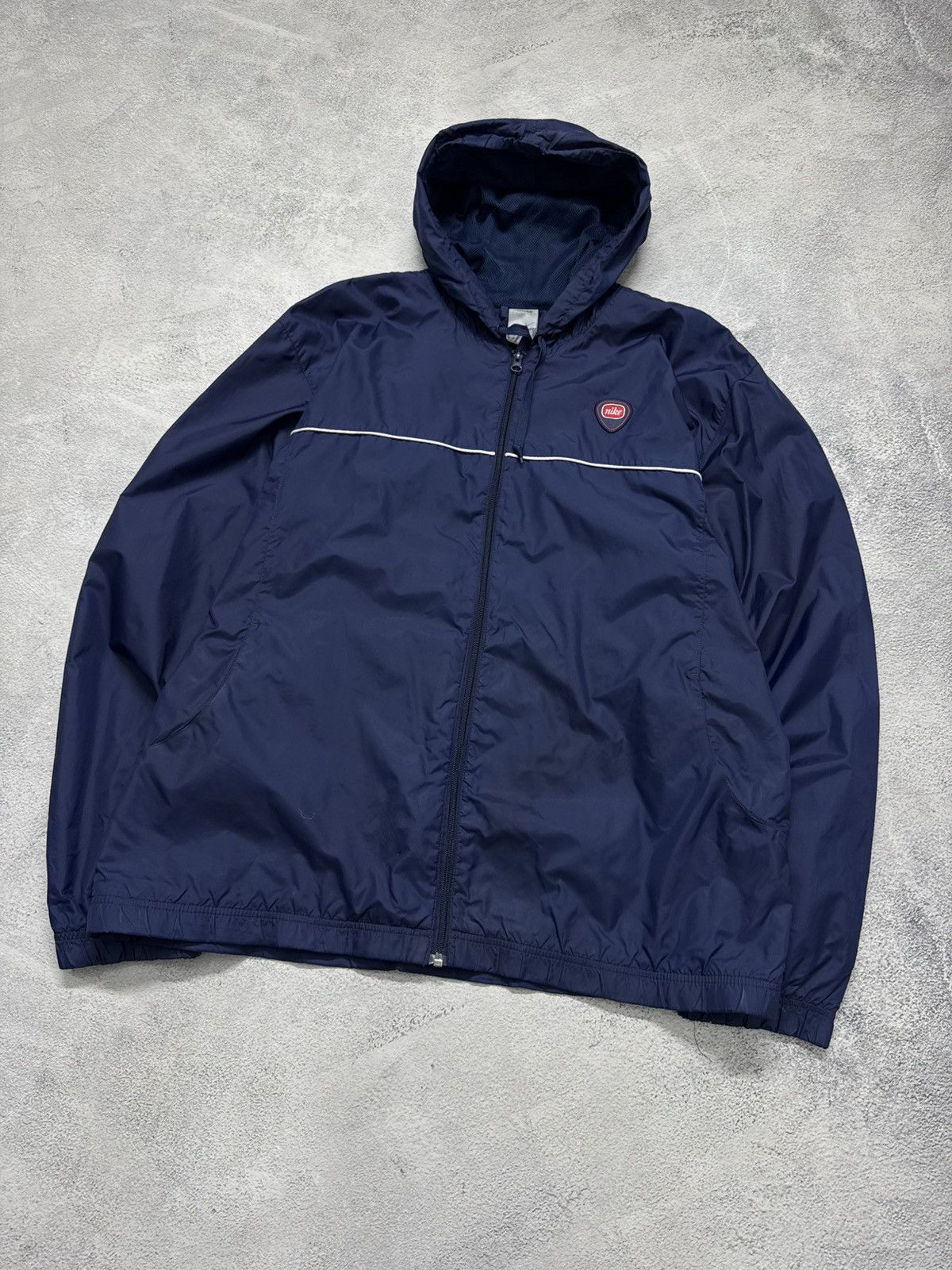 Nike Vintage Y2K Nike Nylon Mini Logo Jacket 00’s Size US XL / EU 56 / 4 - 2 Thumbnail