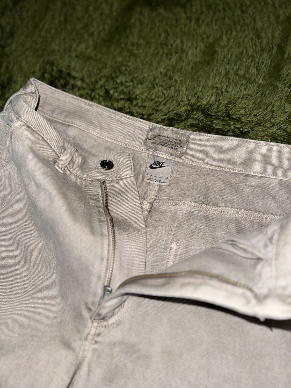 Nike [L] Nike Life Sashiko Custom Spider Web Carpenter Pants Size US 32 / EU 48 - 3 Thumbnail