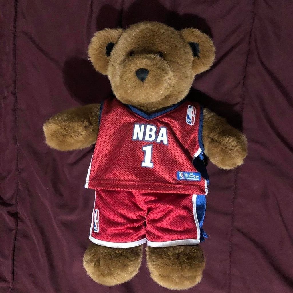 Vintage NBA Build A Bear Workshop Plush Bear Size ONE SIZE - 1 Thumbnail