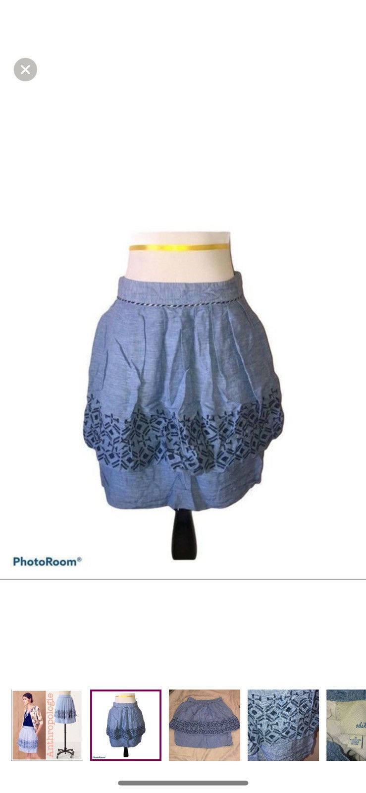 Anthropologie Anthropologie odille alpine dream skirt size 8 Size 30" / US 8 / IT 44 - 1 Thumbnail