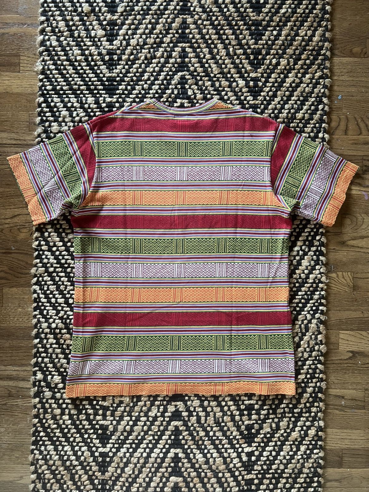 Yohji Yamamoto Yohji Yamamoto Pour Homme SS93 Multicolor Patterned Tee Size US M / EU 48-50 / 2 - 3 Thumbnail