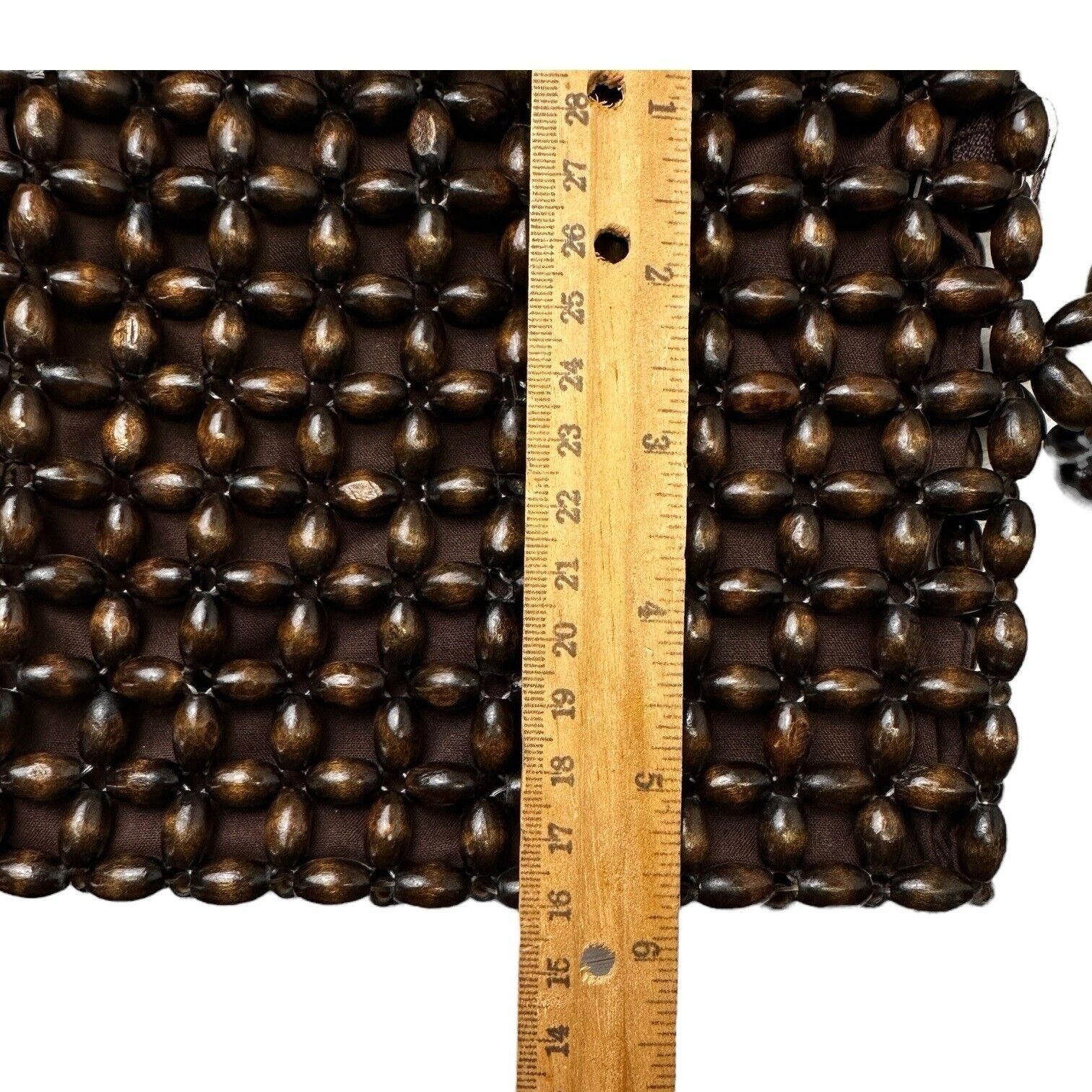 Designer Vintage Giannini Wooden Beaded Crossbody Bag With Zipper Clo Size ONE SIZE - 6 Thumbnail