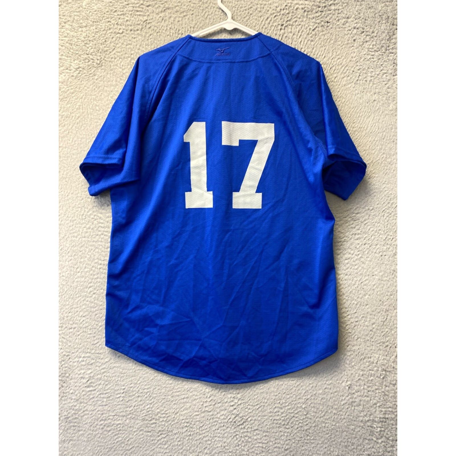 Mizuno Mizuno Womens Blue Solid Short Sleeve Tunic Shirt Size M Adult Regular V-Neck Button-Up Casual Shirt Size M / US 6-8 / IT 42-44 - 7 Thumbnail
