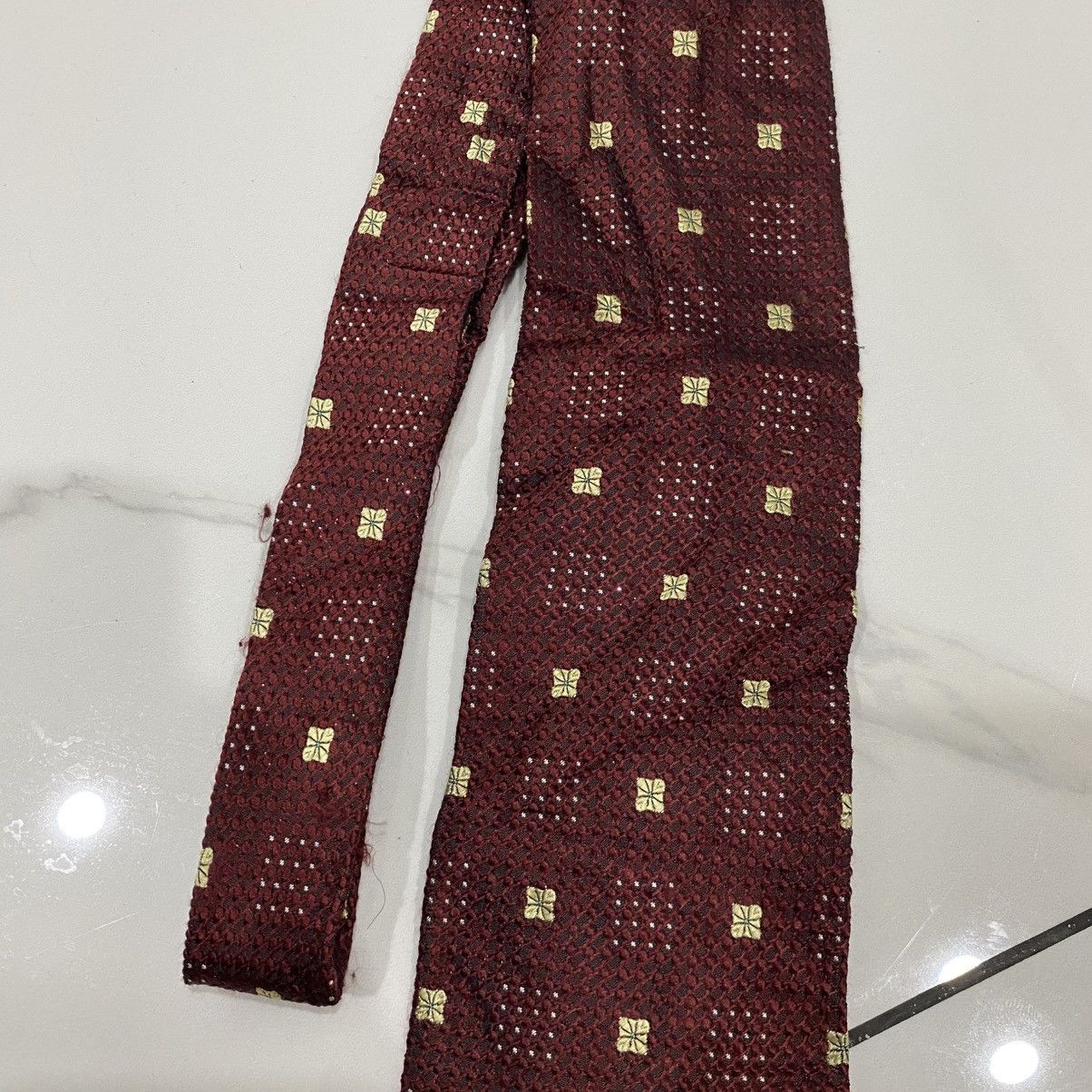 Yohji Yamamoto Yohji Yamamoto A.A.R x D'URBAN Archive Silk Tie Geometric Size ONE SIZE - 3 Thumbnail