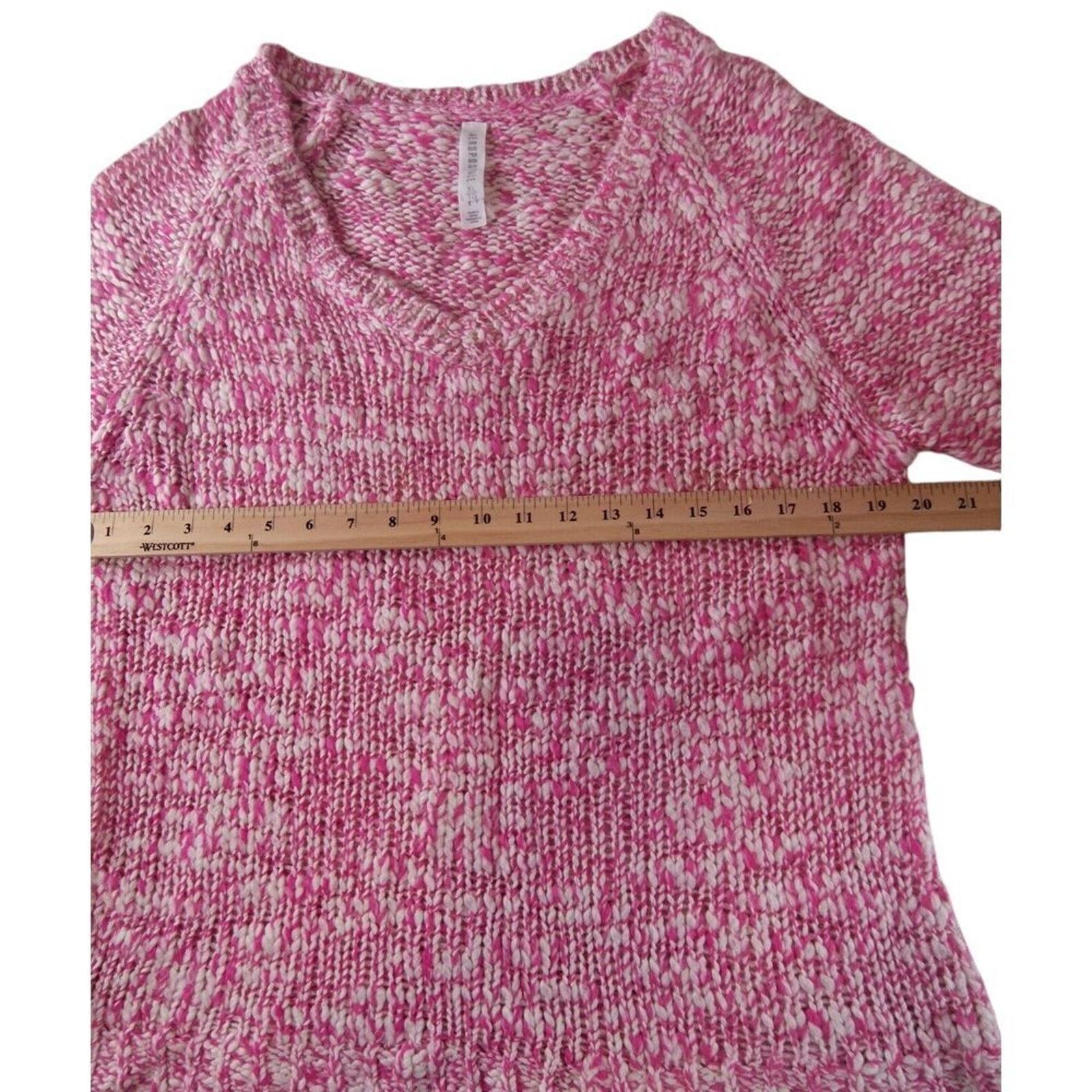 Aeropostale Aeropostale Wool Blend Crochet Sweater V Neck Women's XL Size XL / US 12-14 / IT 48-50 - 3 Thumbnail