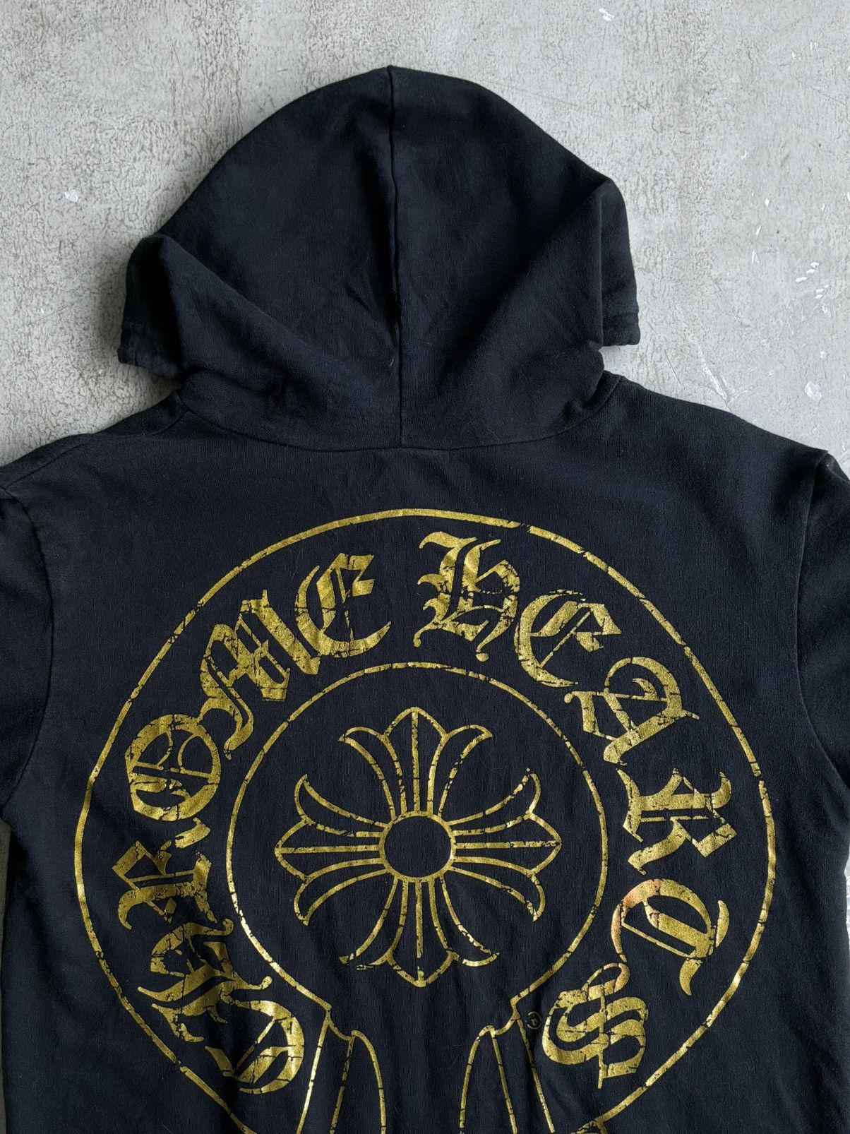Chrome Hearts Chrome Hearts - Cracked Logo Horseshoe - Zip Hoodie Size US S / EU 44-46 / 1 - 12 Thumbnail