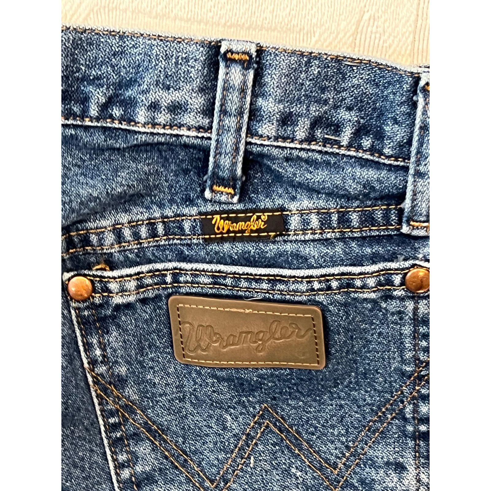 Wrangler Wrangler A103 4020 Straight Leg Cowboy Cut Jeans Mens 30x32 Size US 30 / EU 46 - 5 Thumbnail