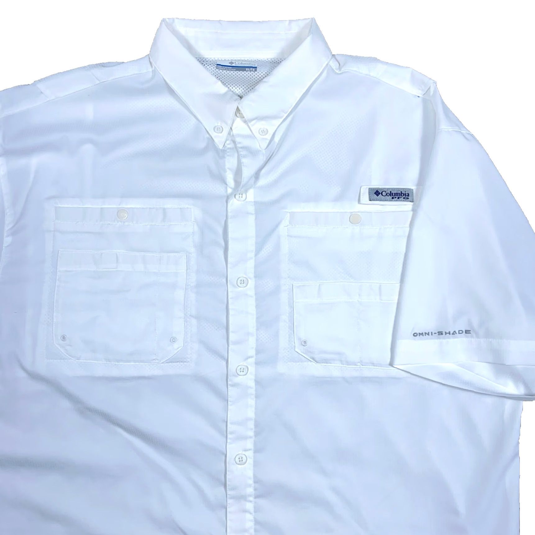 Vintage Columbia PFG Shirt Men XL White Button-Up Performance Vented Fishing Safari Shirt Size US XL / EU 56 / 4 - 2 Thumbnail
