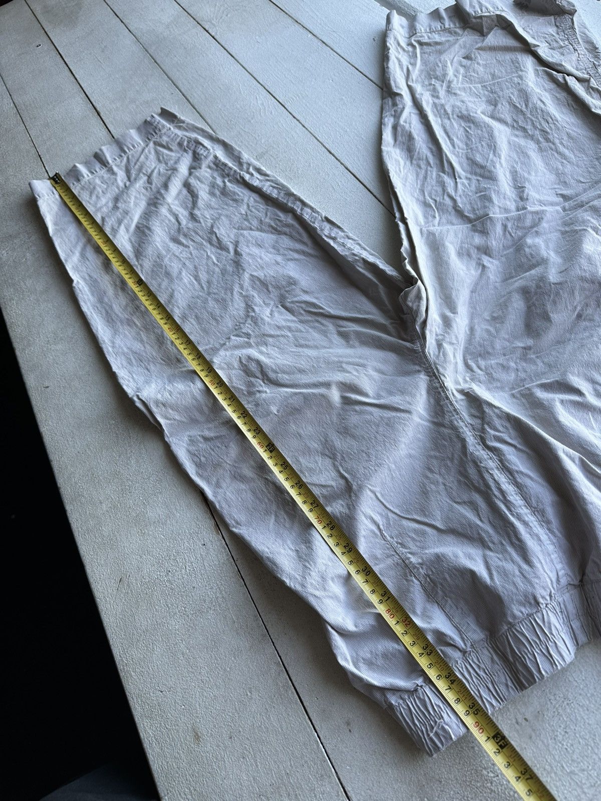OSKA 🚨OSKA ULTRA BAGGY WOMEN PANTS RARE BEIGE STRIPED Size 26" / US 2 / IT 38 - 18 Thumbnail