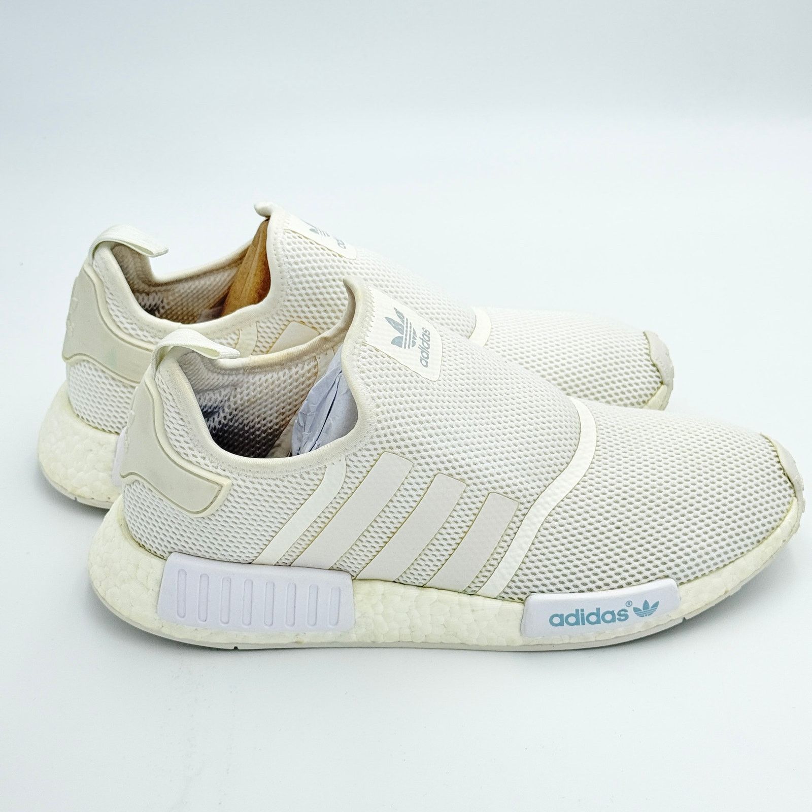 Adidas Adidas NMD R1 White Mesh Slip-On Sneakers - Size 12 Size US 12 / EU 45 - 9 Thumbnail