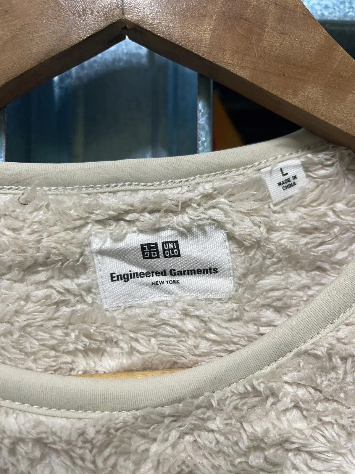 Engineered Garments × Uniqlo Uniqlo x Engineered Garments Fleece Pullover – White Size US L / EU 52-54 / 3 - 8 Thumbnail