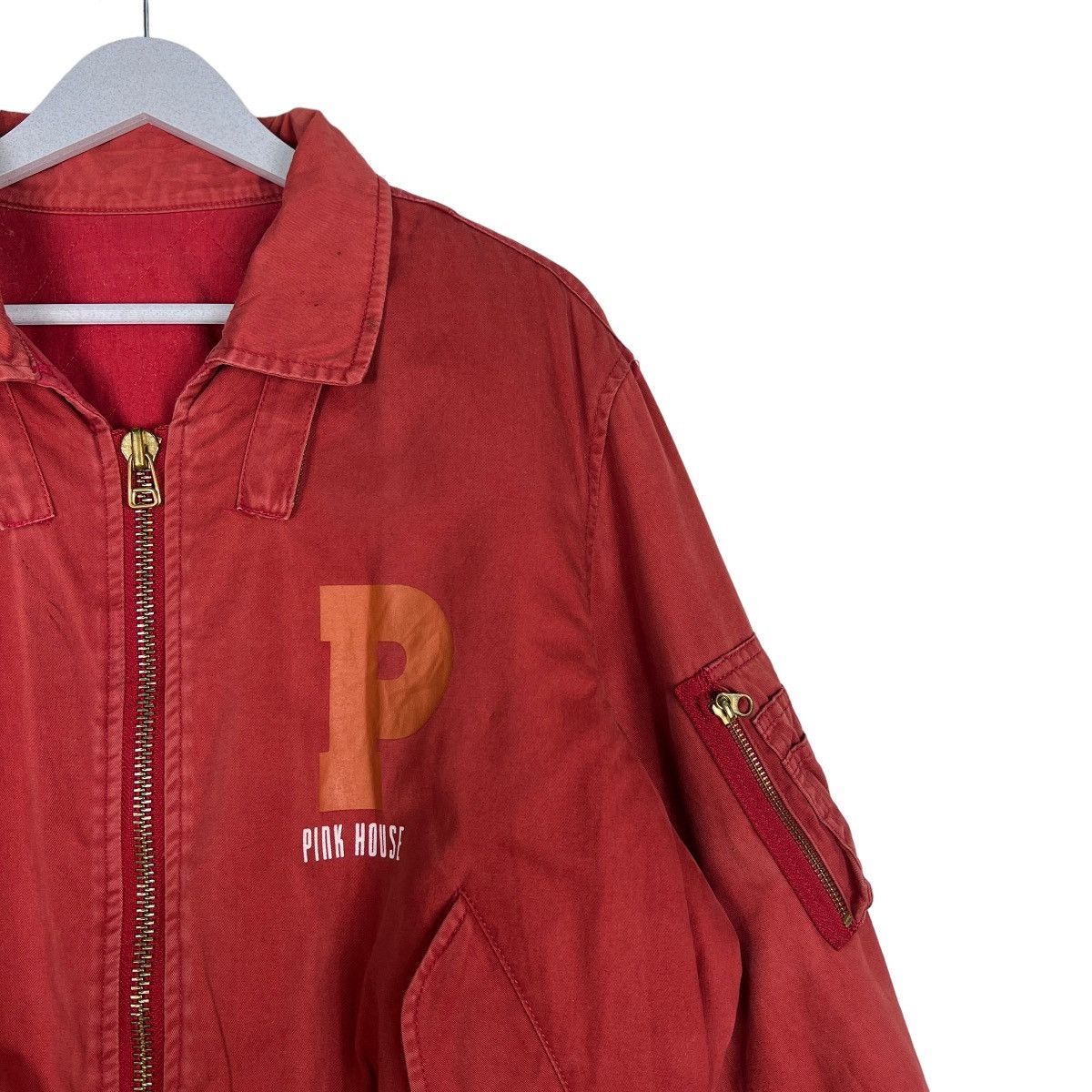 Japanese Brand 🔥 ARCHIVES PINK HOUSE BOMBER JACKET Size US L / EU 52-54 / 3 - 11 Thumbnail
