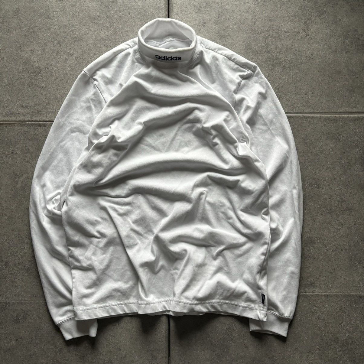 Adidas White adidas turtleneck Size US M / EU 48-50 / 2 - 1 Thumbnail