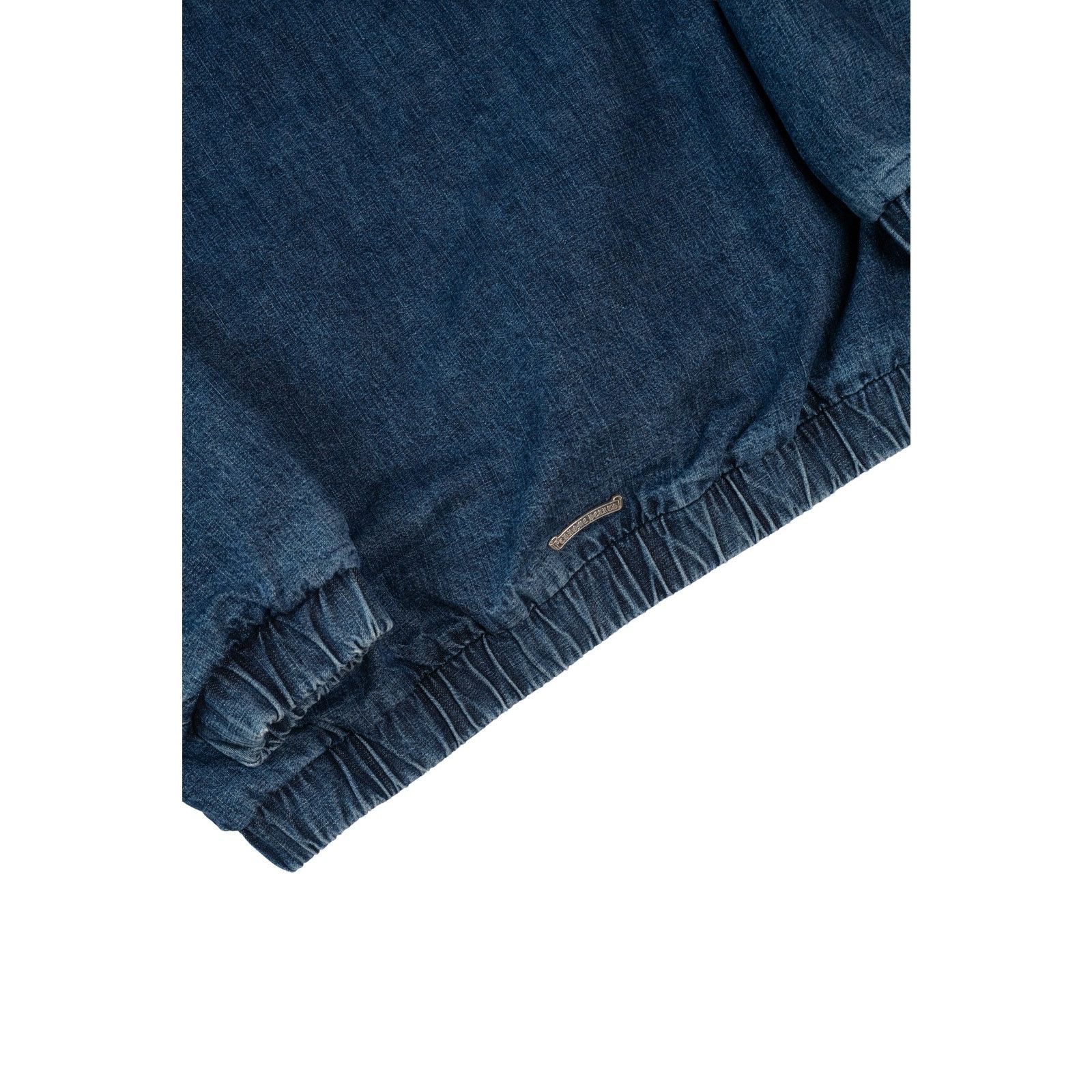 Chrome Hearts Leather Cemetery Triple Cross Denim Quarter-Zip Jacket Size US M / EU 48-50 / 2 - 5 Thumbnail