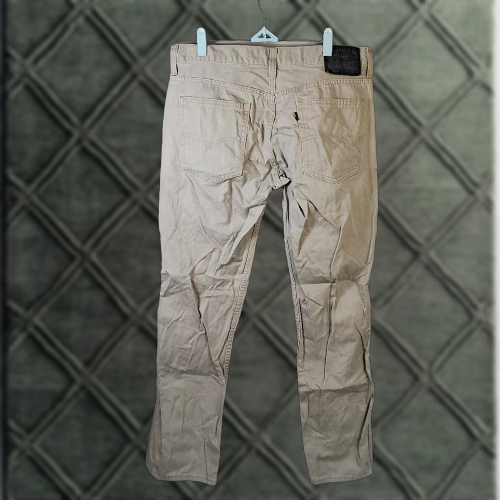 Levi's Levi's 511 Jeans Khaki Beige 34x30 Black Tag Tab Mens Regular Fit Trousers Pants Size US 32 / EU 48 - 1 Thumbnail