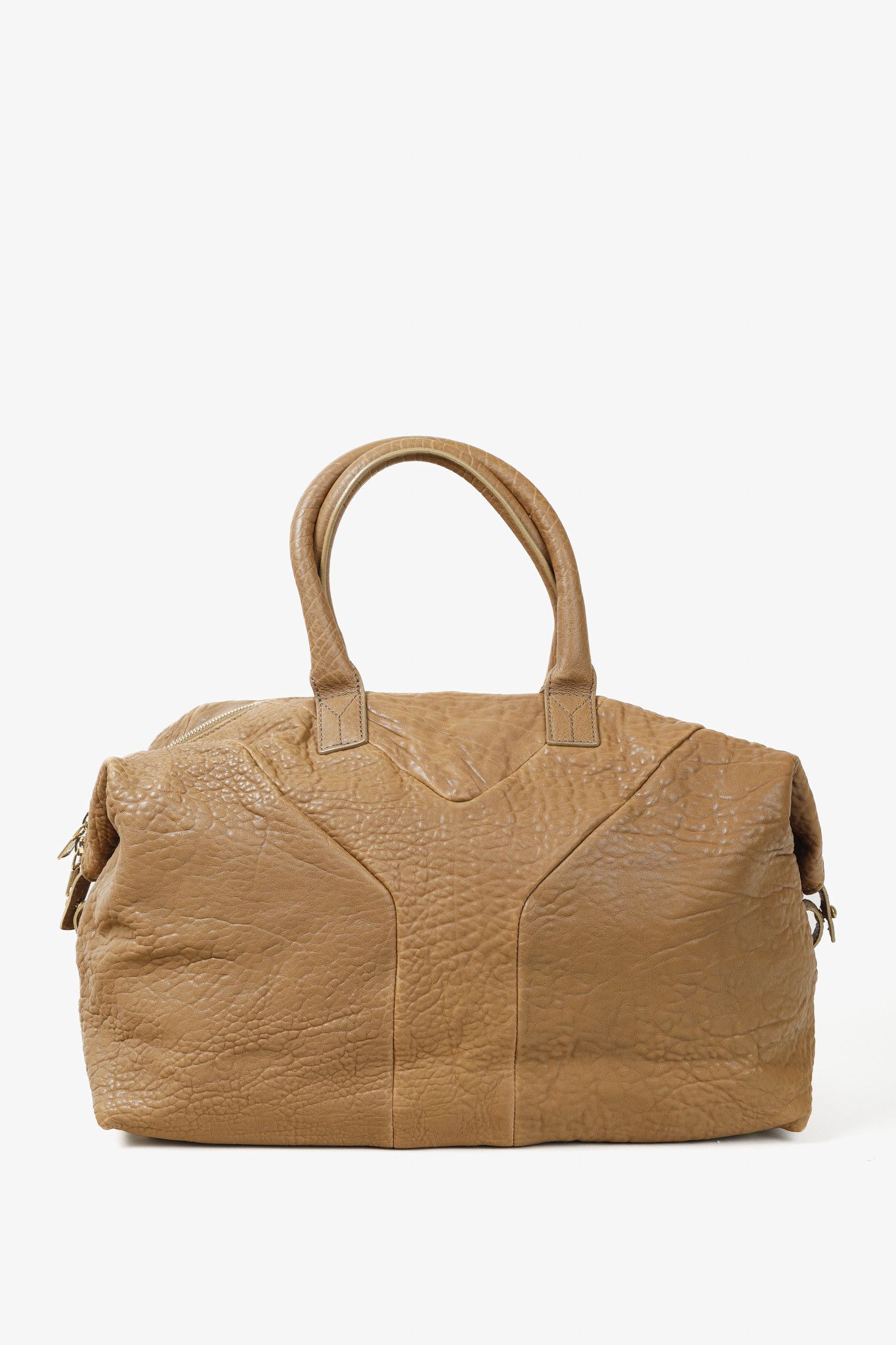 Yves Saint Laurent Yves Saint Laurent Easy Tan-Pebbled-Leather Handbag Size ONE SIZE - 1 Thumbnail